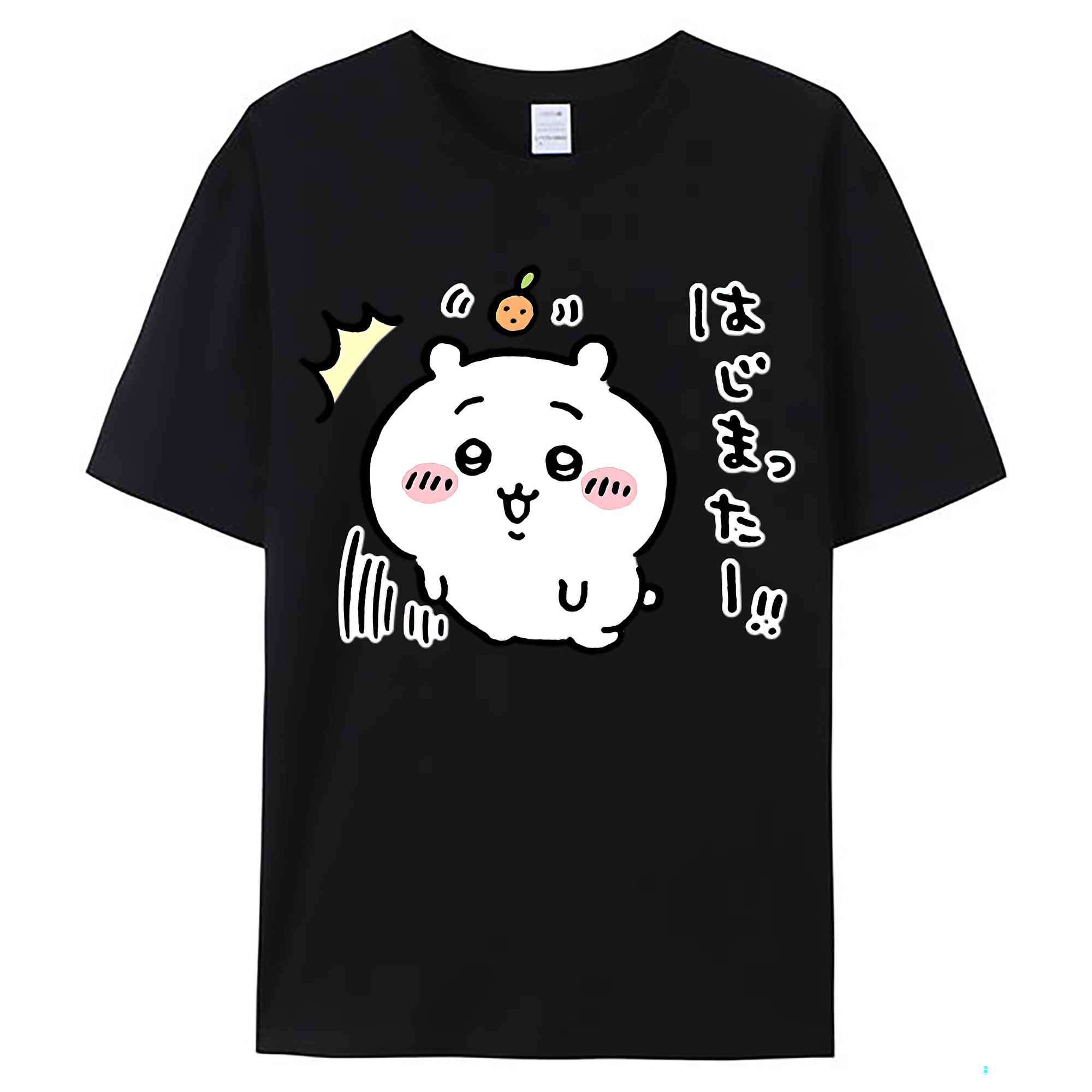 （画像用） ちいかわ ちいかわ Chii-kawa chiikawa レディースカジュアルプリントTシャツ（綿100％）