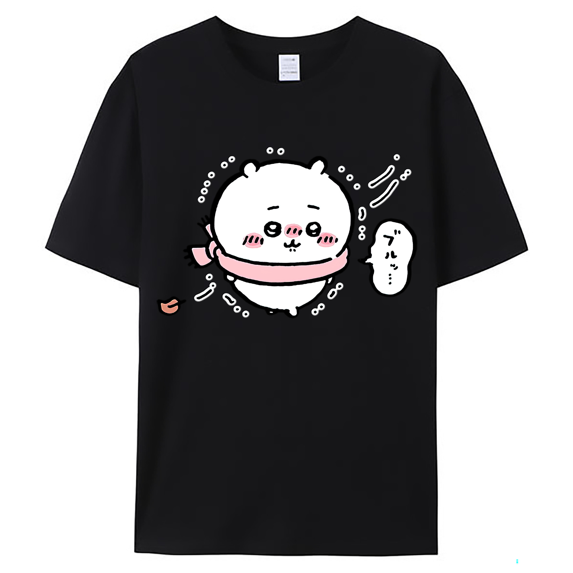 （画像用） ちいかわ ちいかわ Chii-kawa chiikawa レディースカジュアルプリントTシャツ（綿100％）
