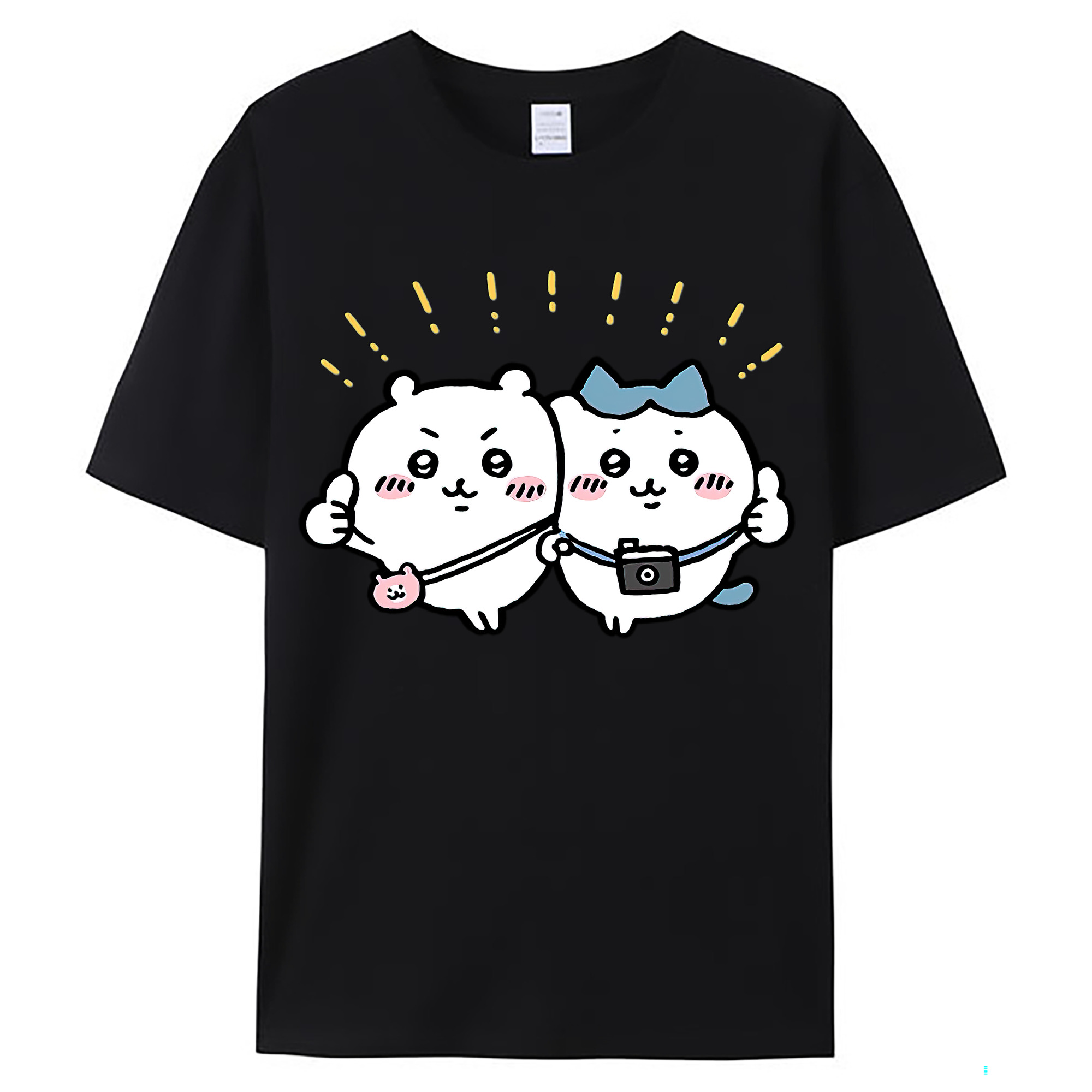 （画像用） ちいかわ ちいかわ Chii-kawa chiikawa レディースカジュアルプリントTシャツ（綿100％）