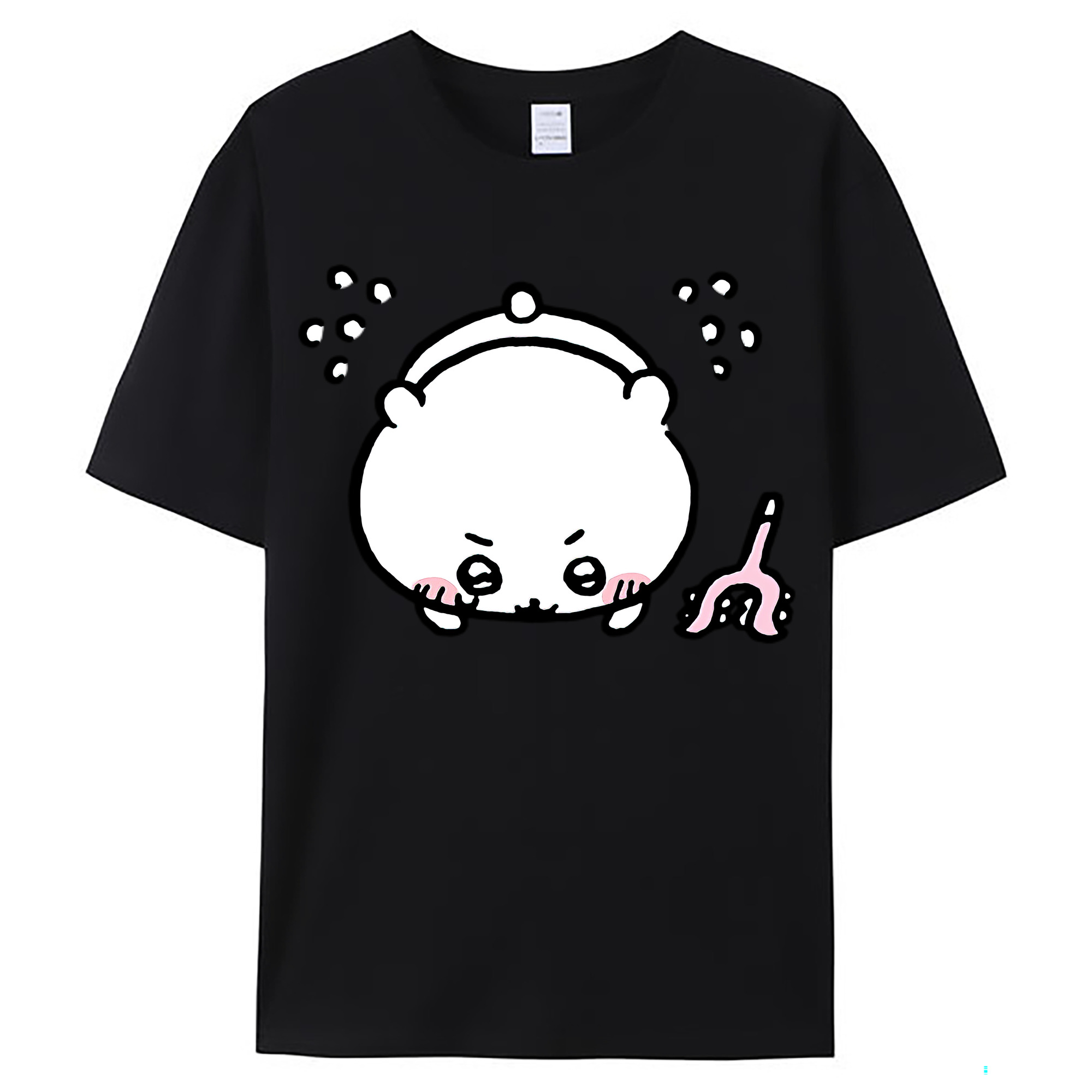（画像用） ちいかわ ちいかわ Chii-kawa chiikawa レディースカジュアルプリントTシャツ（綿100％）