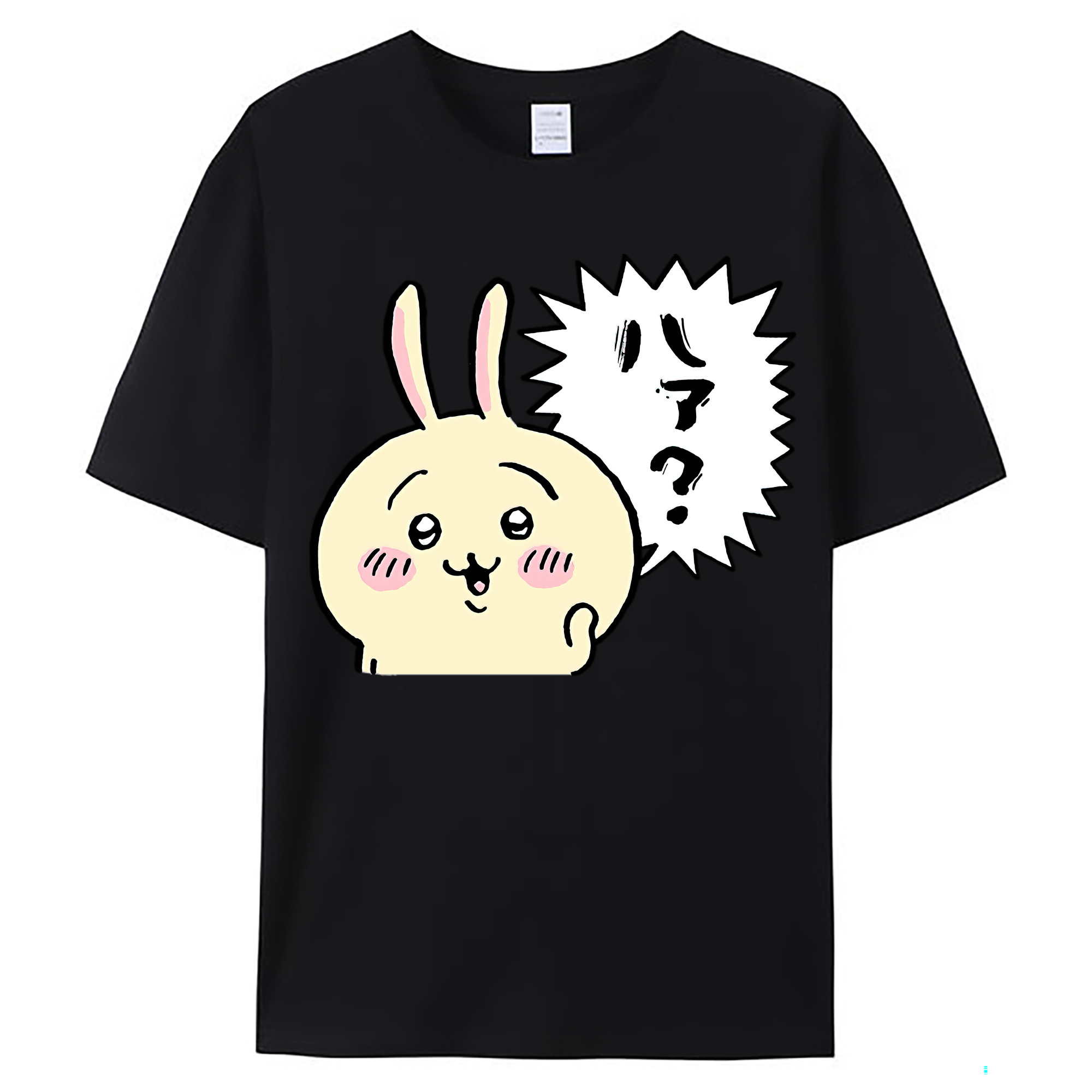 （画像用） ちいかわ うさぎ Chii-kawa usagi レディースカジュアルプリントTシャツ（綿100％）