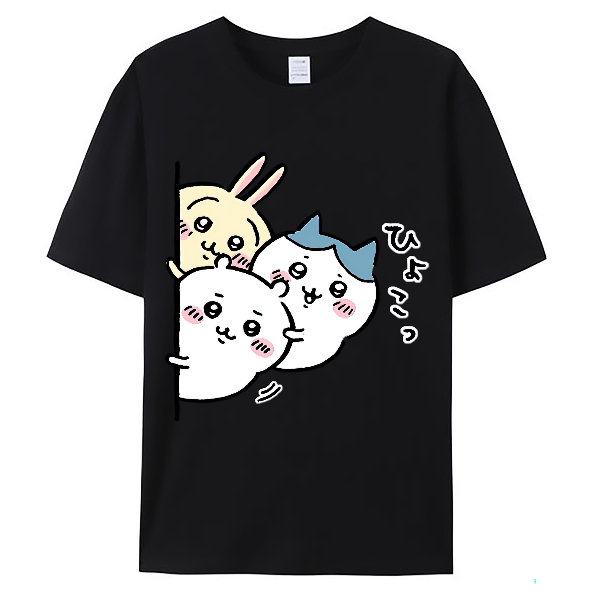 （画像用） ちいかわ うさぎ Chii-kawa usagi レディースカジュアルプリントTシャツ（綿100％）