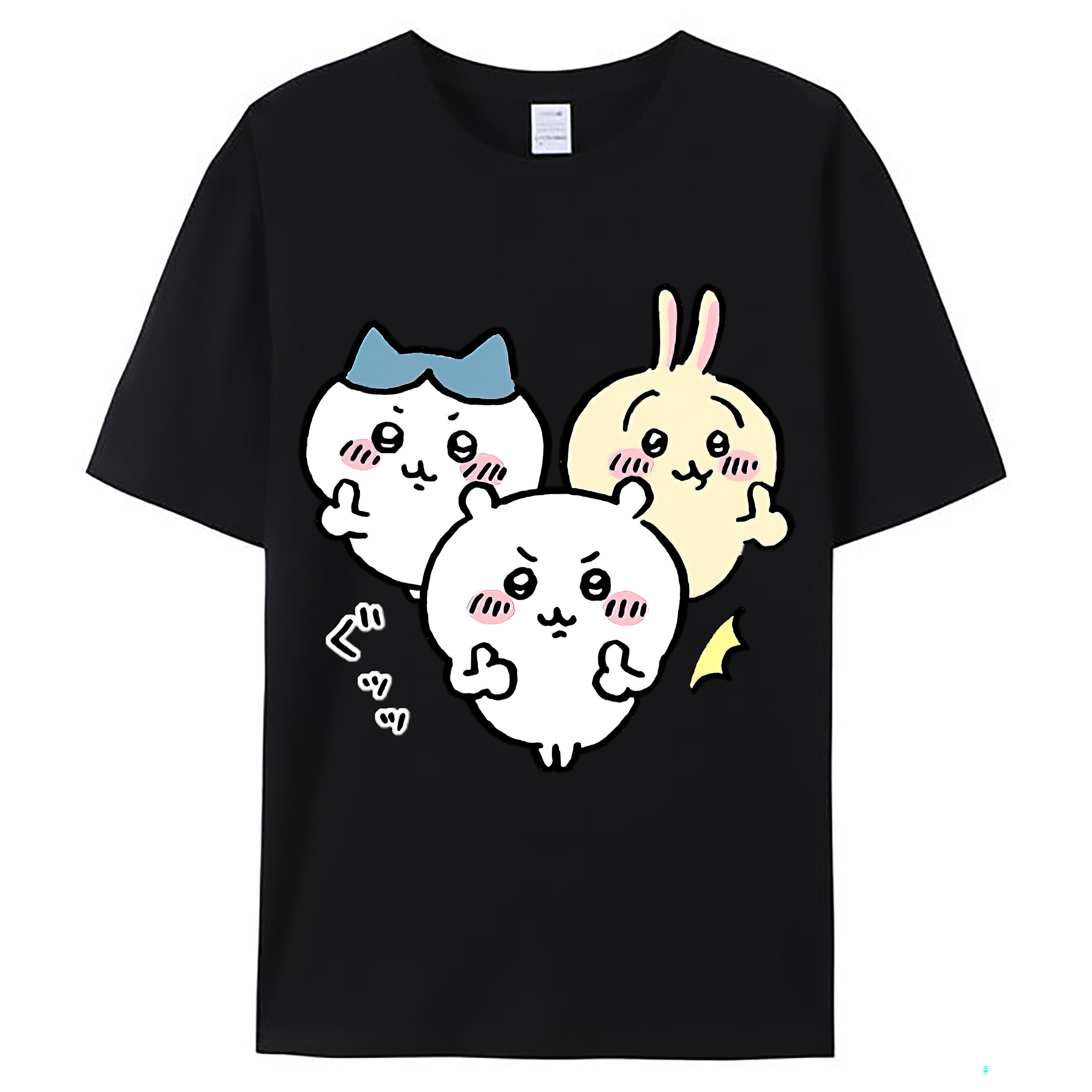 （画像用） ちいかわ うさぎ Chii-kawa usagi レディースカジュアルプリントTシャツ（綿100％）