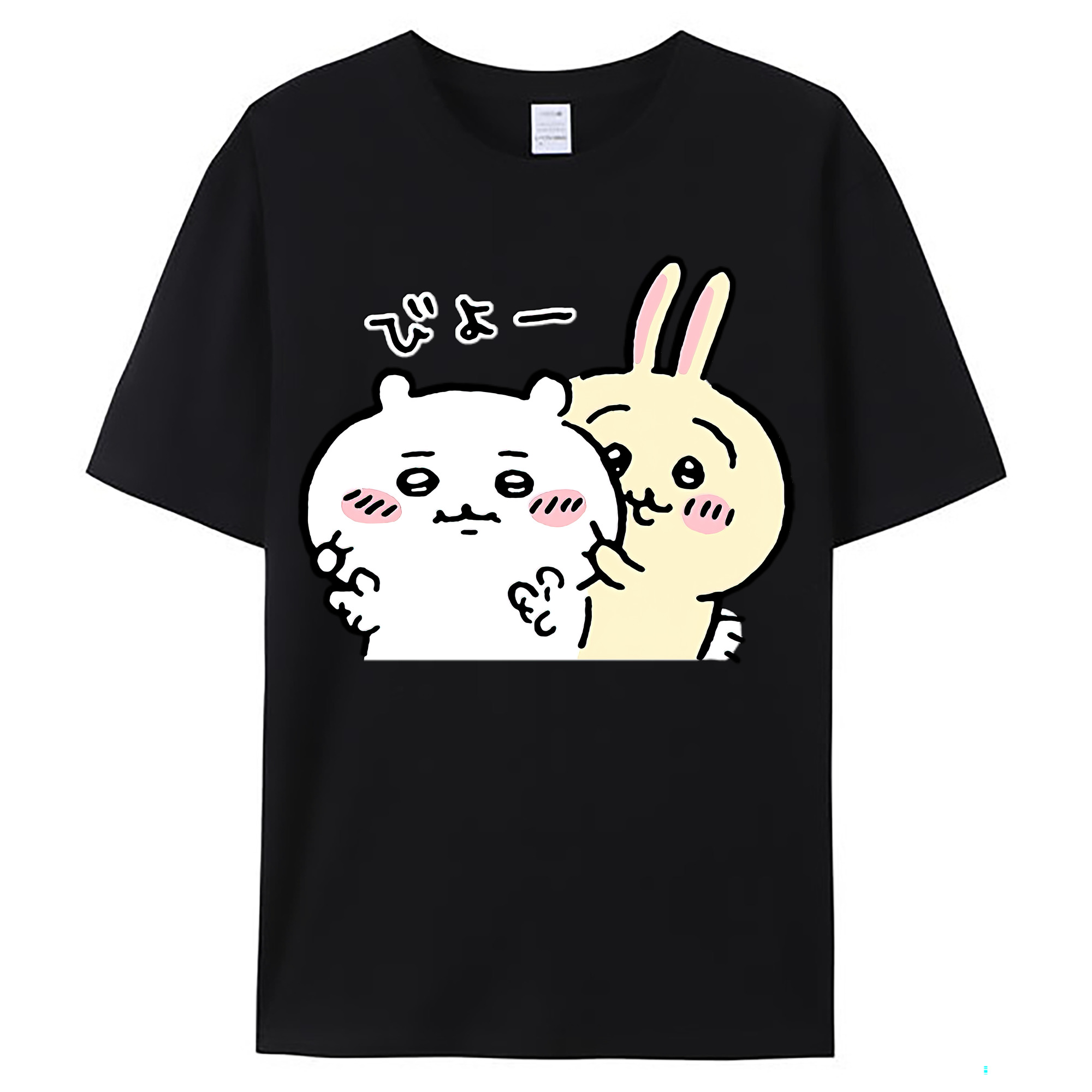（画像用） ちいかわ うさぎ Chii-kawa usagi レディースカジュアルプリントTシャツ（綿100％）