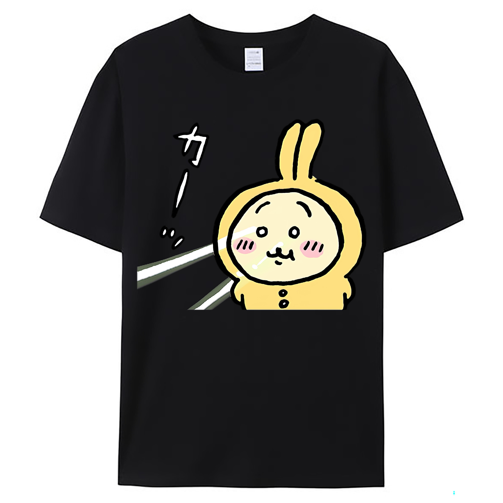 （画像用） ちいかわ うさぎ Chii-kawa usagi レディースカジュアルプリントTシャツ（綿100％）