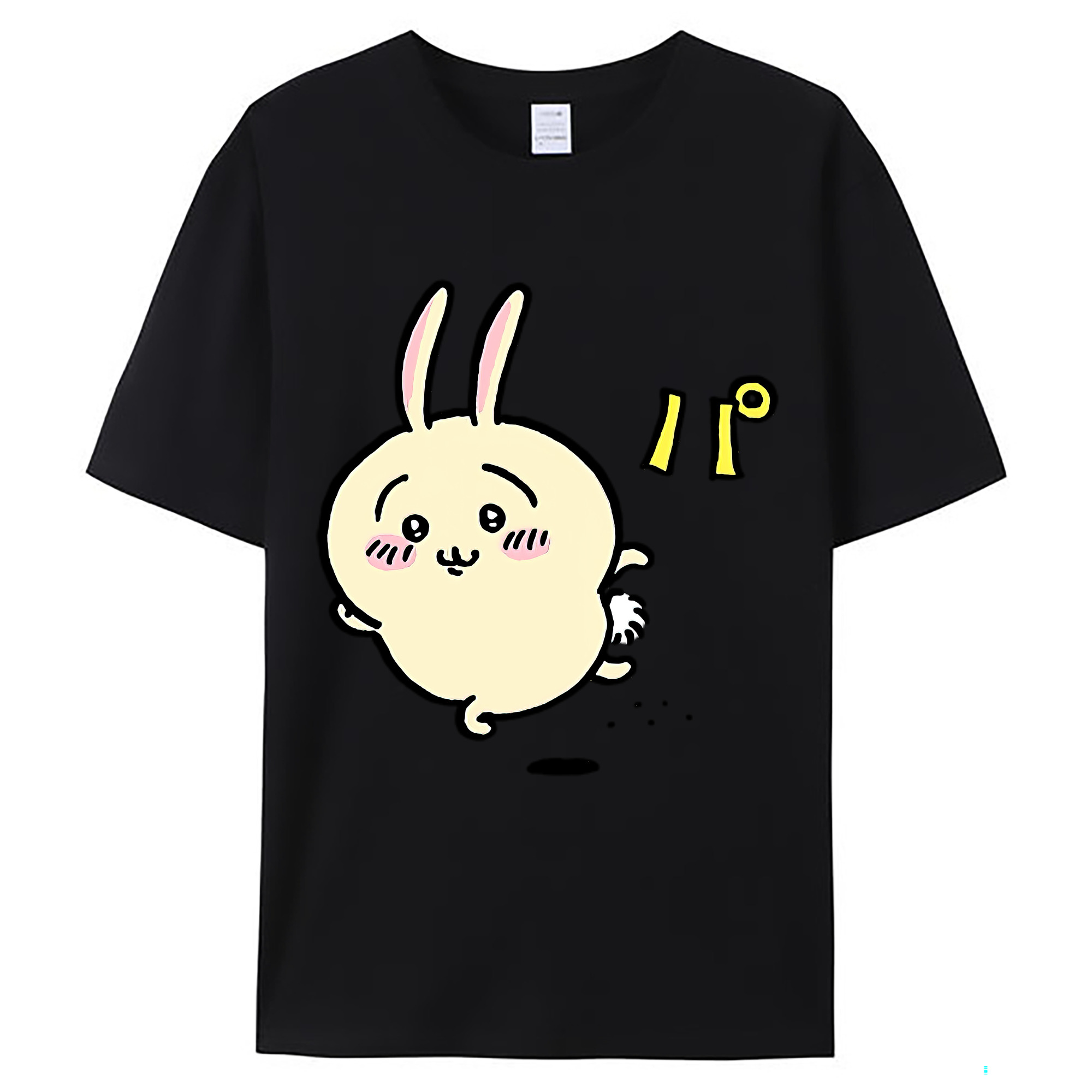 （画像用） ちいかわ うさぎ Chii-kawa usagi レディースカジュアルプリントTシャツ（綿100％）