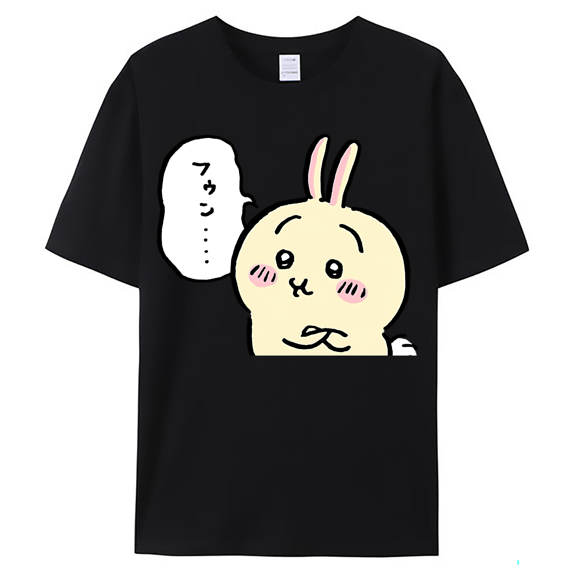 （画像用） ちいかわ うさぎ Chii-kawa usagi レディースカジュアルプリントTシャツ（綿100％）