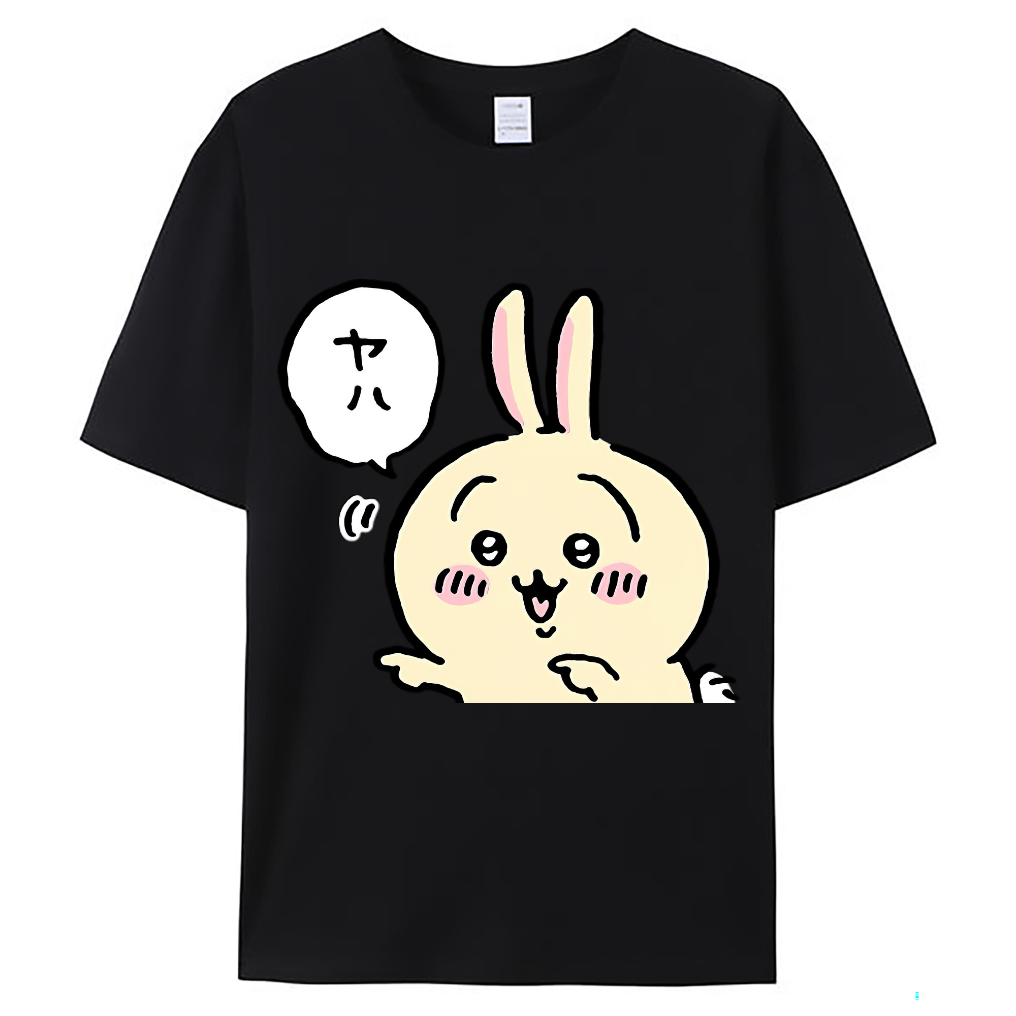 （画像用） ちいかわ うさぎ Chii-kawa usagi レディースカジュアルプリントTシャツ（綿100％）