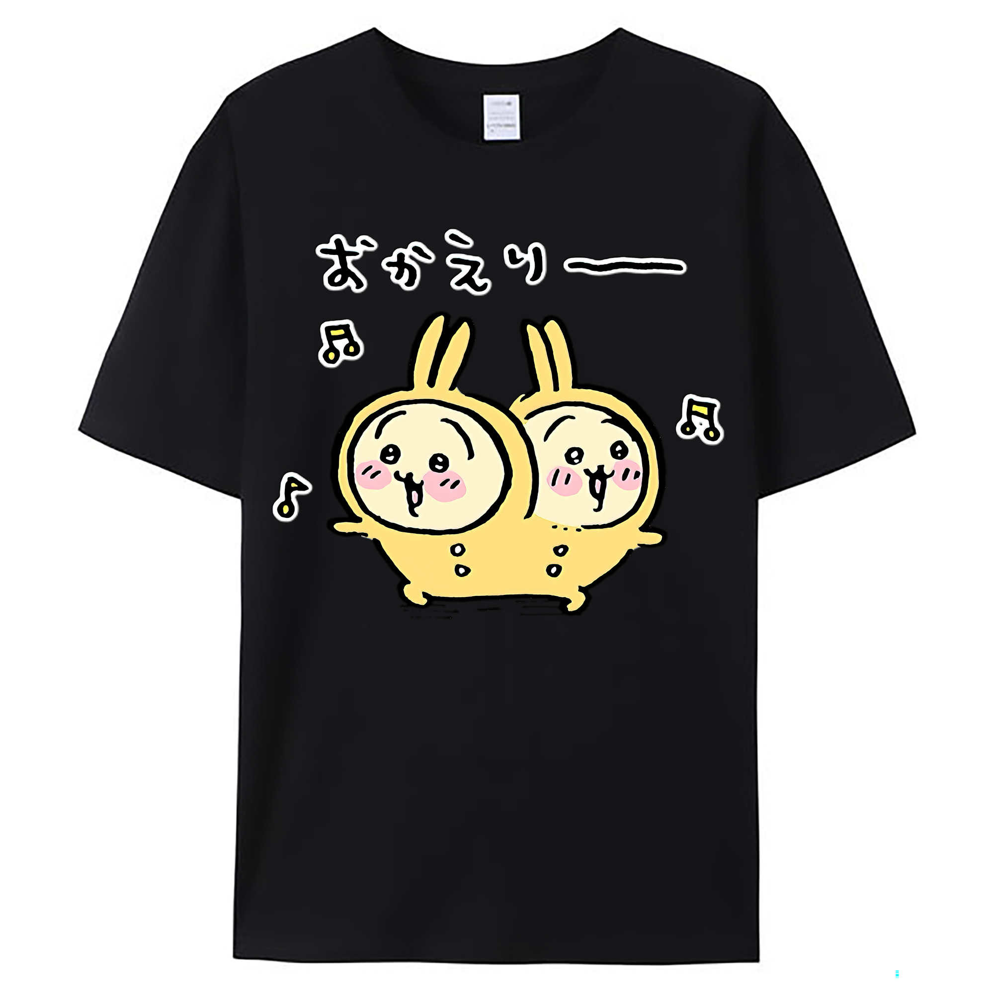 （画像用） ちいかわ うさぎ Chii-kawa usagi レディースカジュアルプリントTシャツ（綿100％）