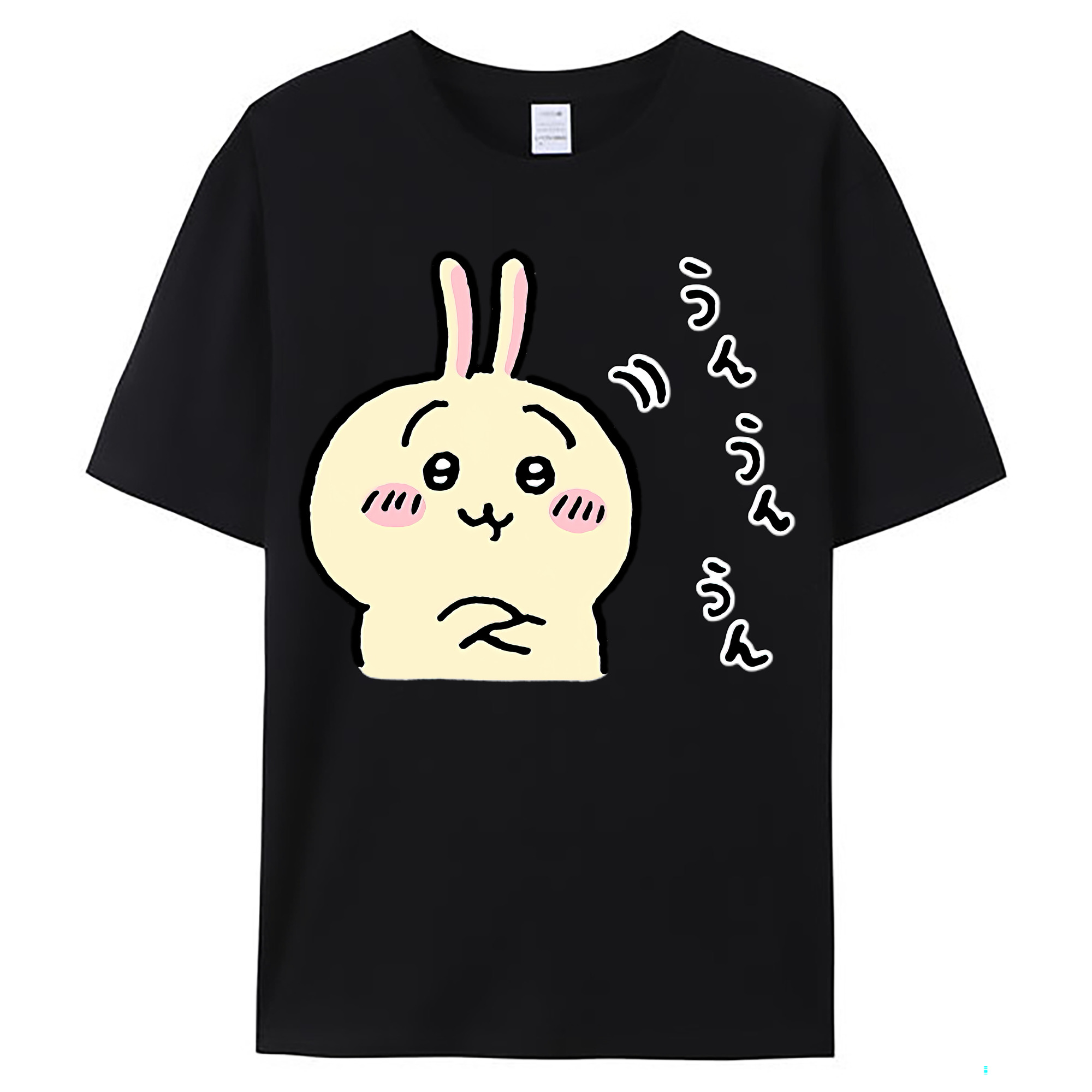 （画像用） ちいかわ うさぎ Chii-kawa usagi レディースカジュアルプリントTシャツ（綿100％）