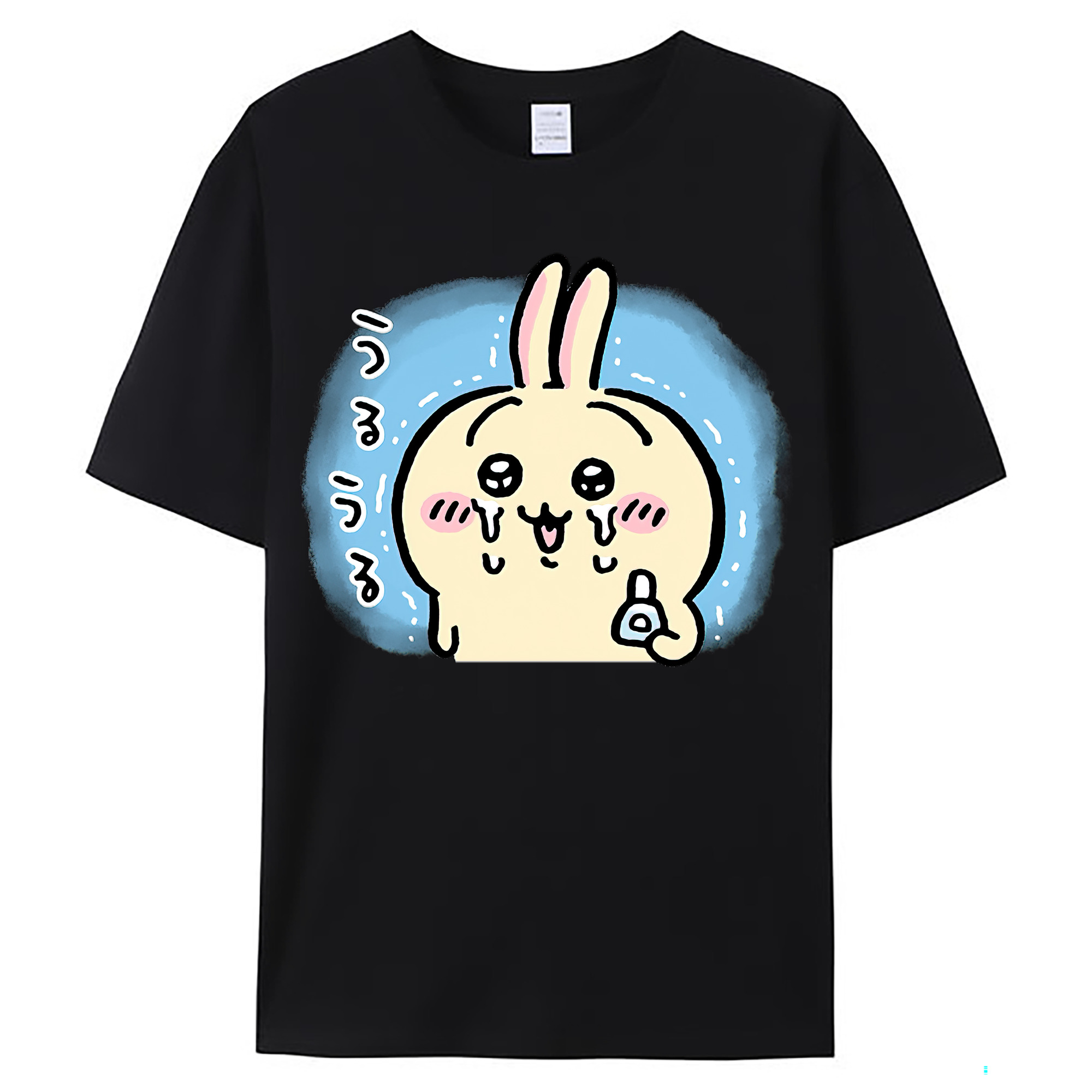 （画像用） ちいかわ うさぎ Chii-kawa usagi レディースカジュアルプリントTシャツ（綿100％）