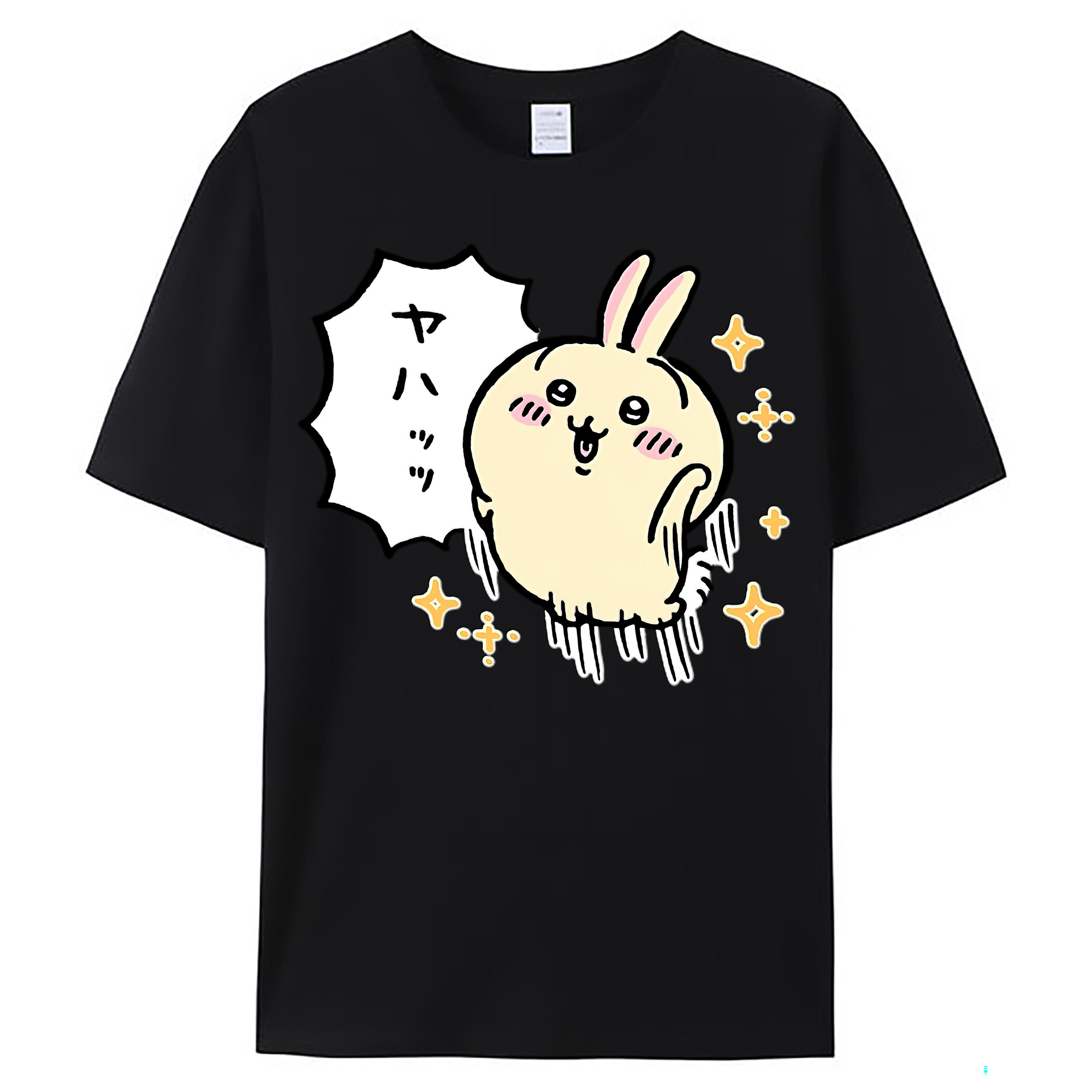 （画像用） ちいかわ うさぎ Chii-kawa usagi レディースカジュアルプリントTシャツ（綿100％）