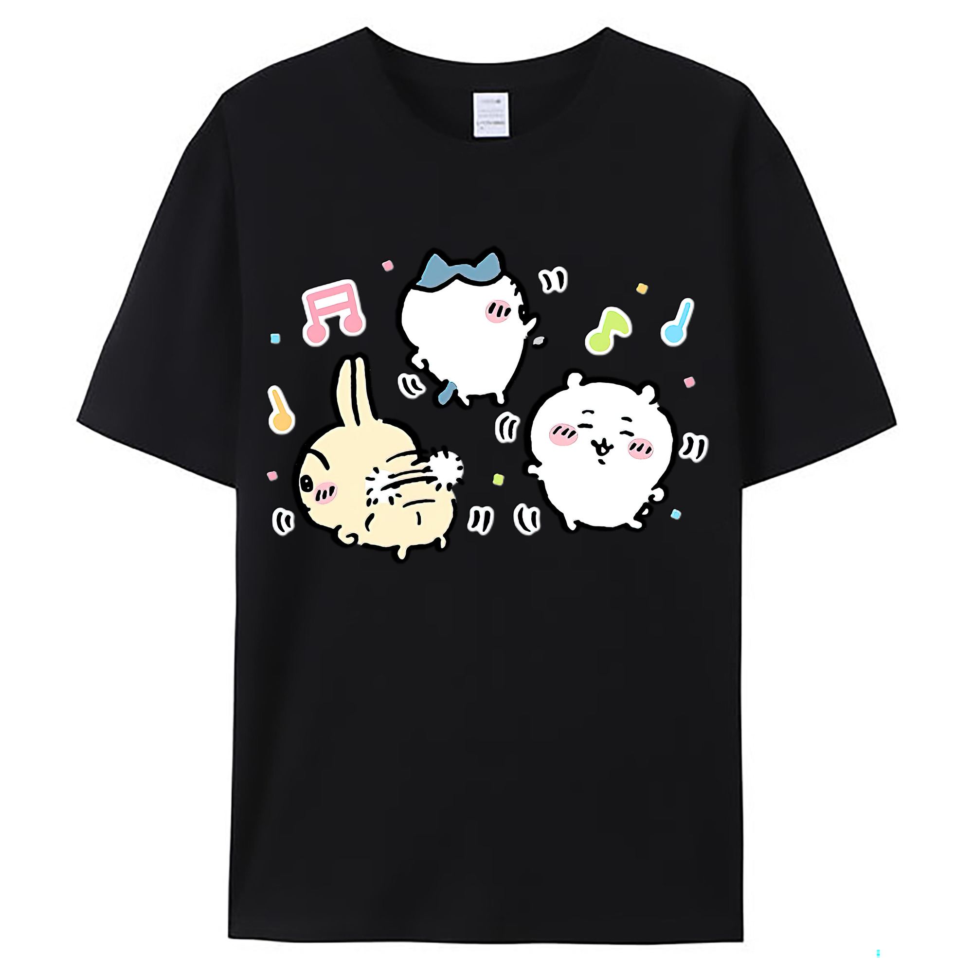 （画像用） ちいかわ うさぎ Chii-kawa usagi レディースカジュアルプリントTシャツ（綿100％）