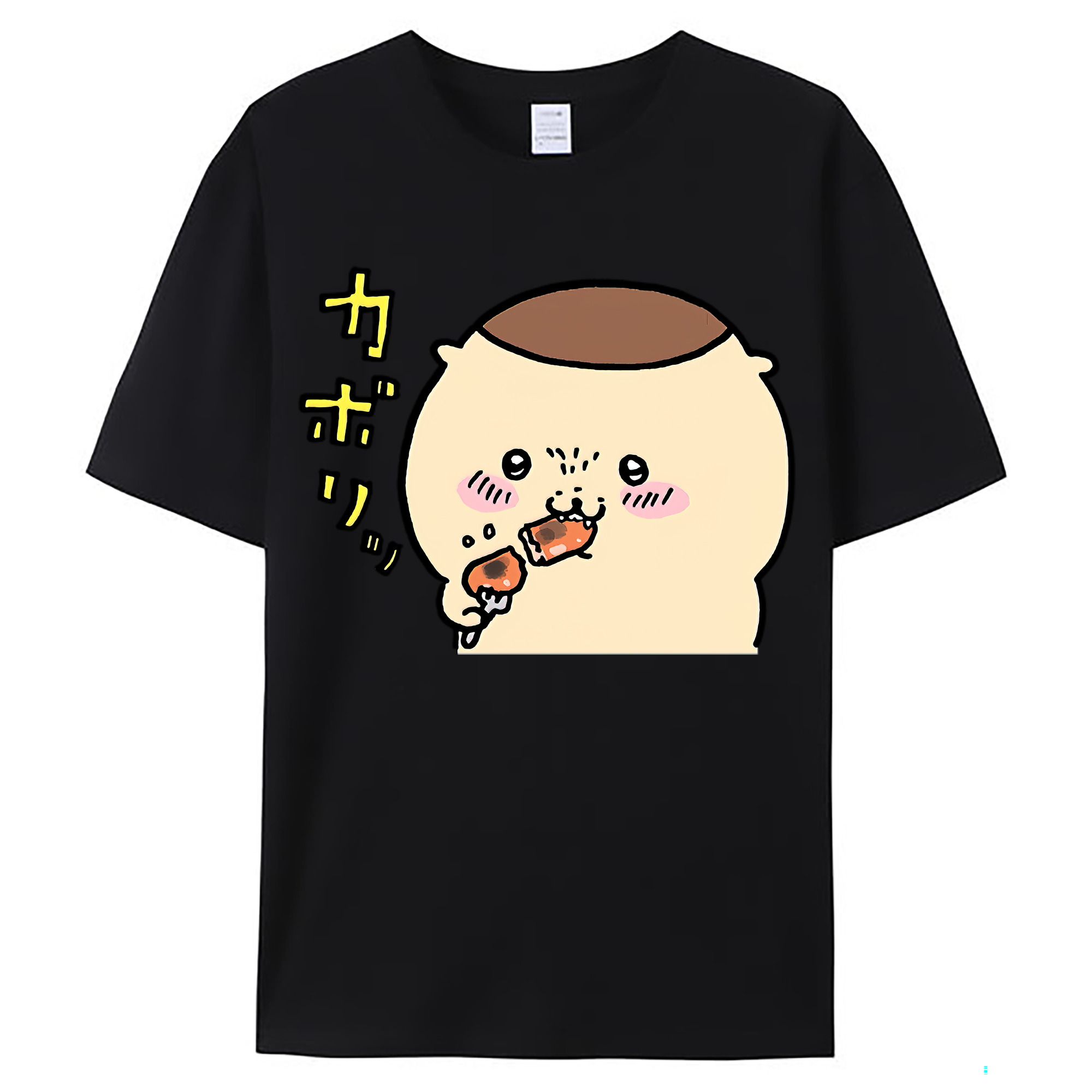 （画像用） ちいかわ くりまんじゅう Chii-kawa kuri manjū レディースカジュアルプリントTシャツ（綿100％）