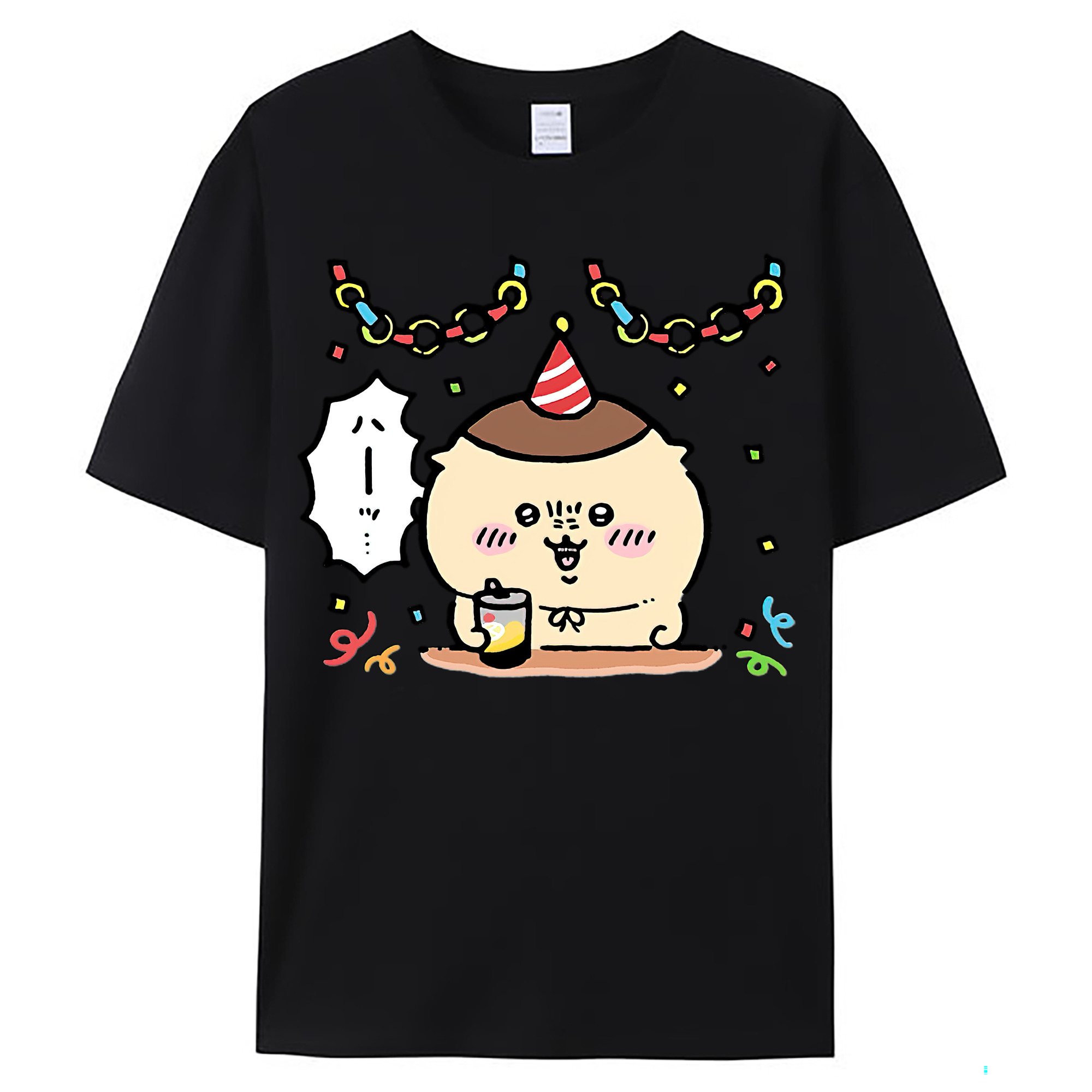（画像用） ちいかわ くりまんじゅう Chii-kawa kuri manjū レディースカジュアルプリントTシャツ（綿100％）