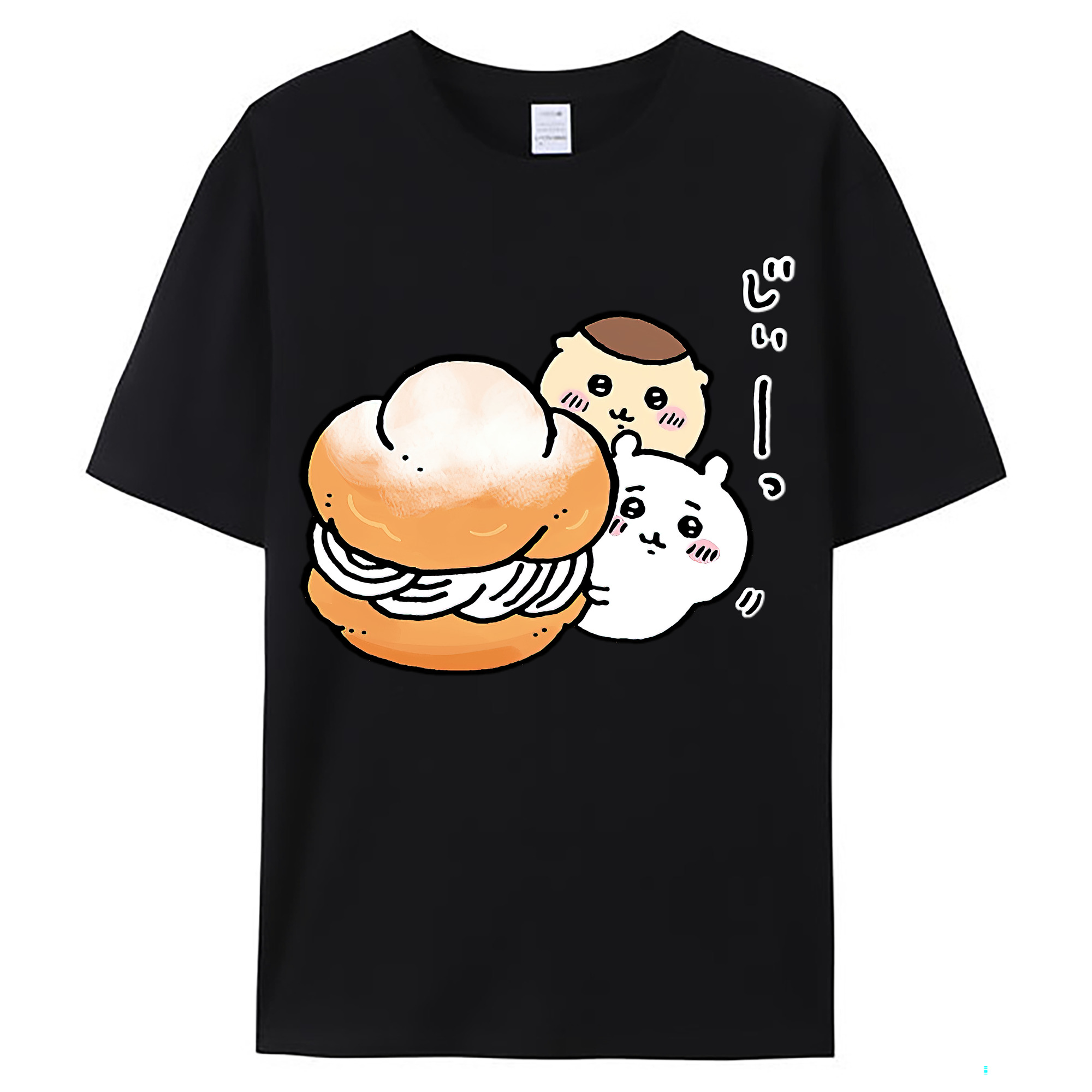 （画像用） ちいかわ くりまんじゅう Chii-kawa kuri manjū レディースカジュアルプリントTシャツ（綿100％）