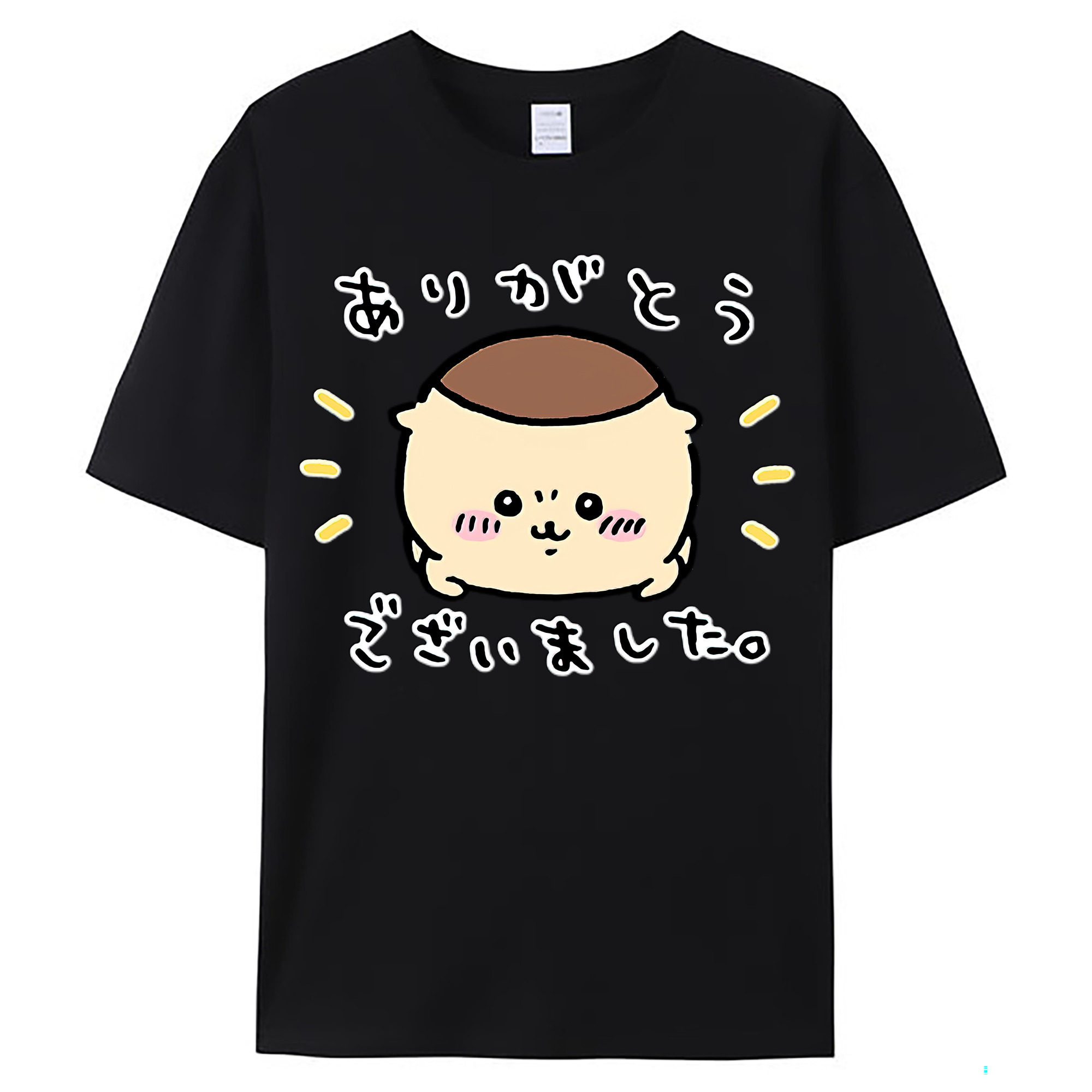 （画像用） ちいかわ くりまんじゅう Chii-kawa kuri manjū レディースカジュアルプリントTシャツ（綿100％）
