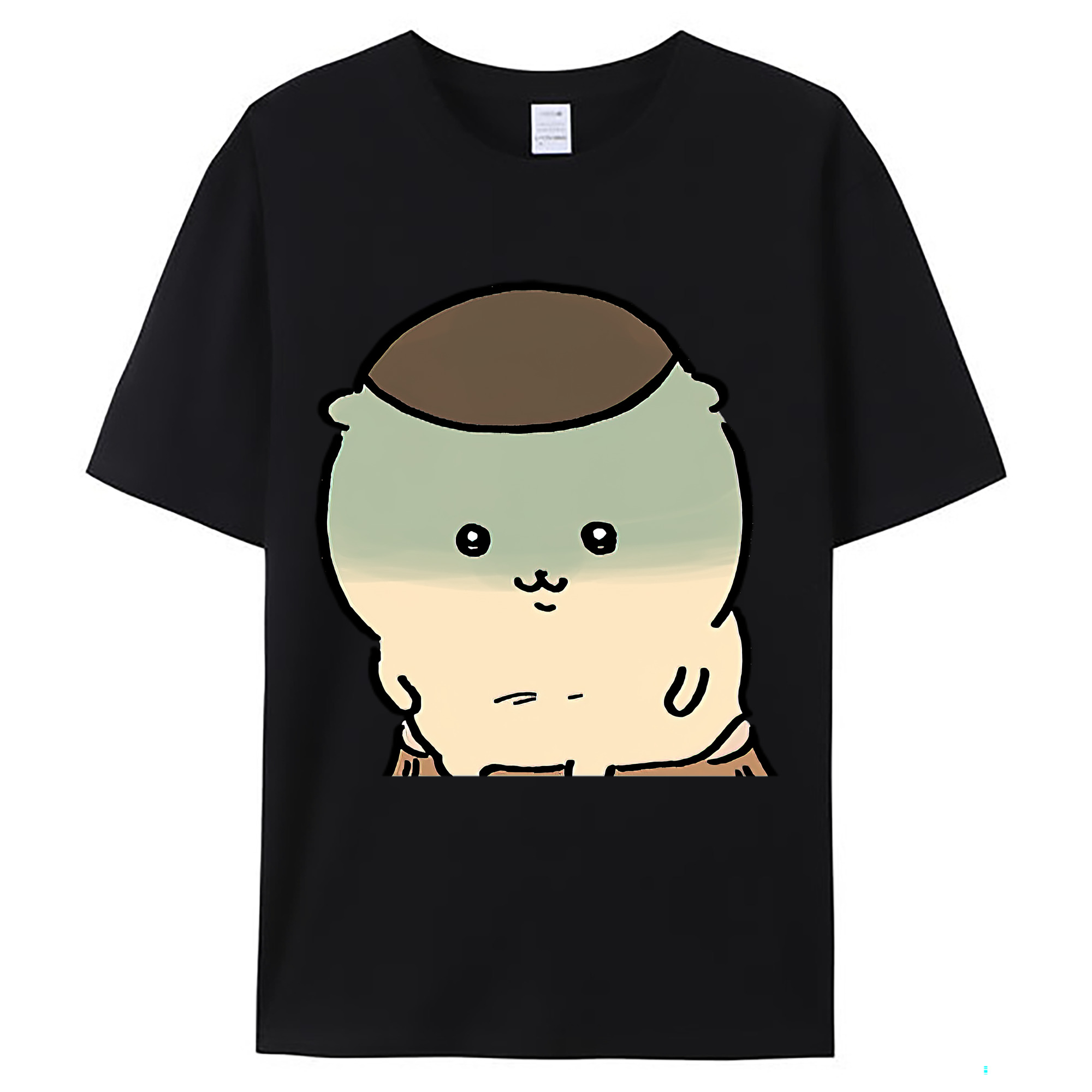 （画像用） ちいかわ くりまんじゅう Chii-kawa kuri manjū レディースカジュアルプリントTシャツ（綿100％）