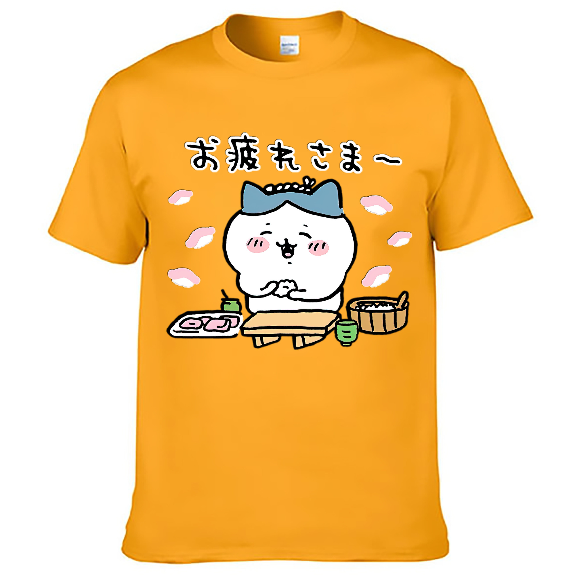 （画像用） ちいかわ ハチワレ Chii-kawa hachiware レディースカジュアルプリントTシャツ（綿100％）