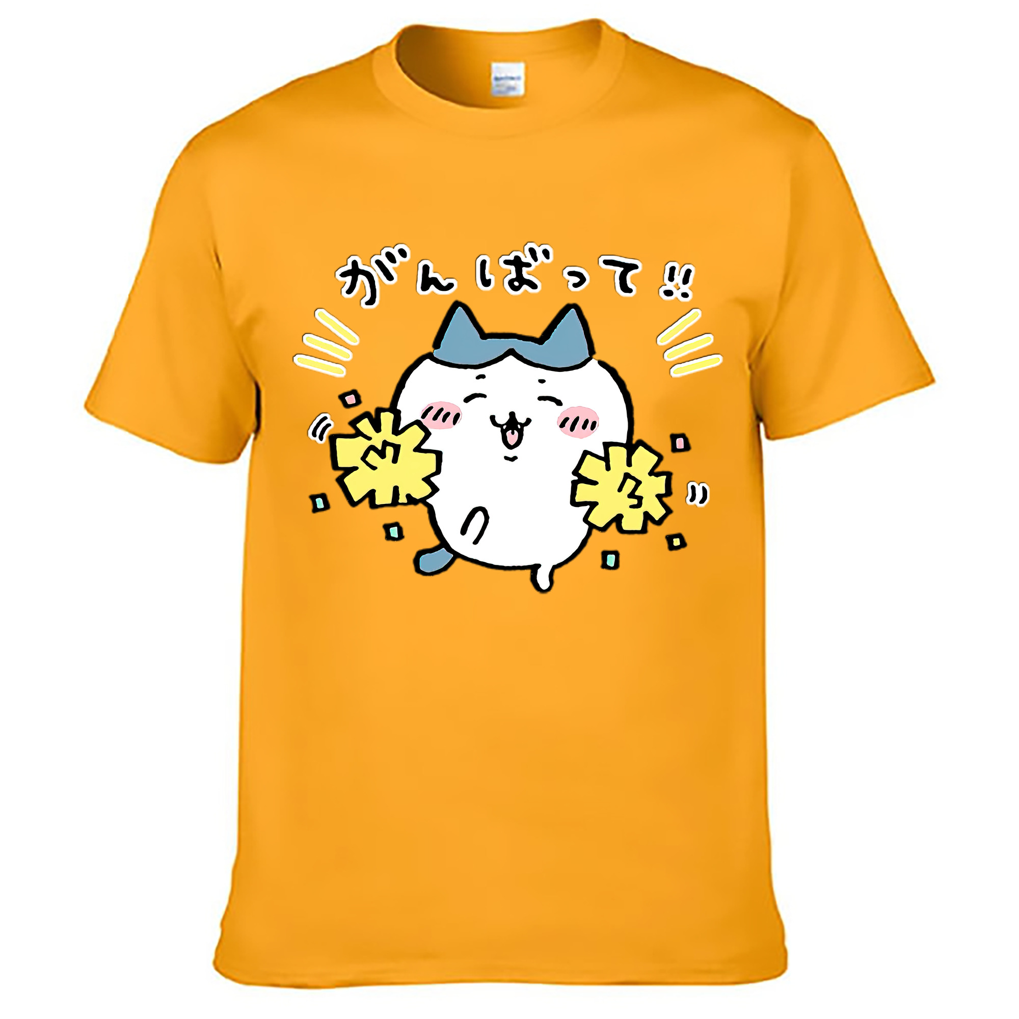 （画像用） ちいかわ ハチワレ Chii-kawa hachiware レディースカジュアルプリントTシャツ（綿100％）