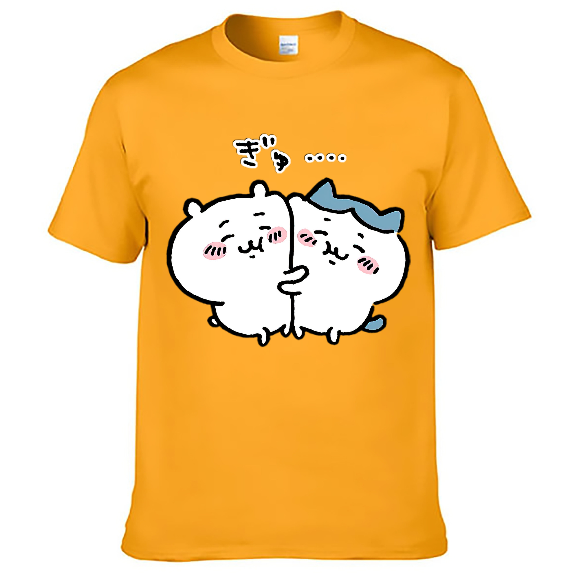 （画像用） ちいかわ ハチワレ Chii-kawa hachiware レディースカジュアルプリントTシャツ（綿100％）