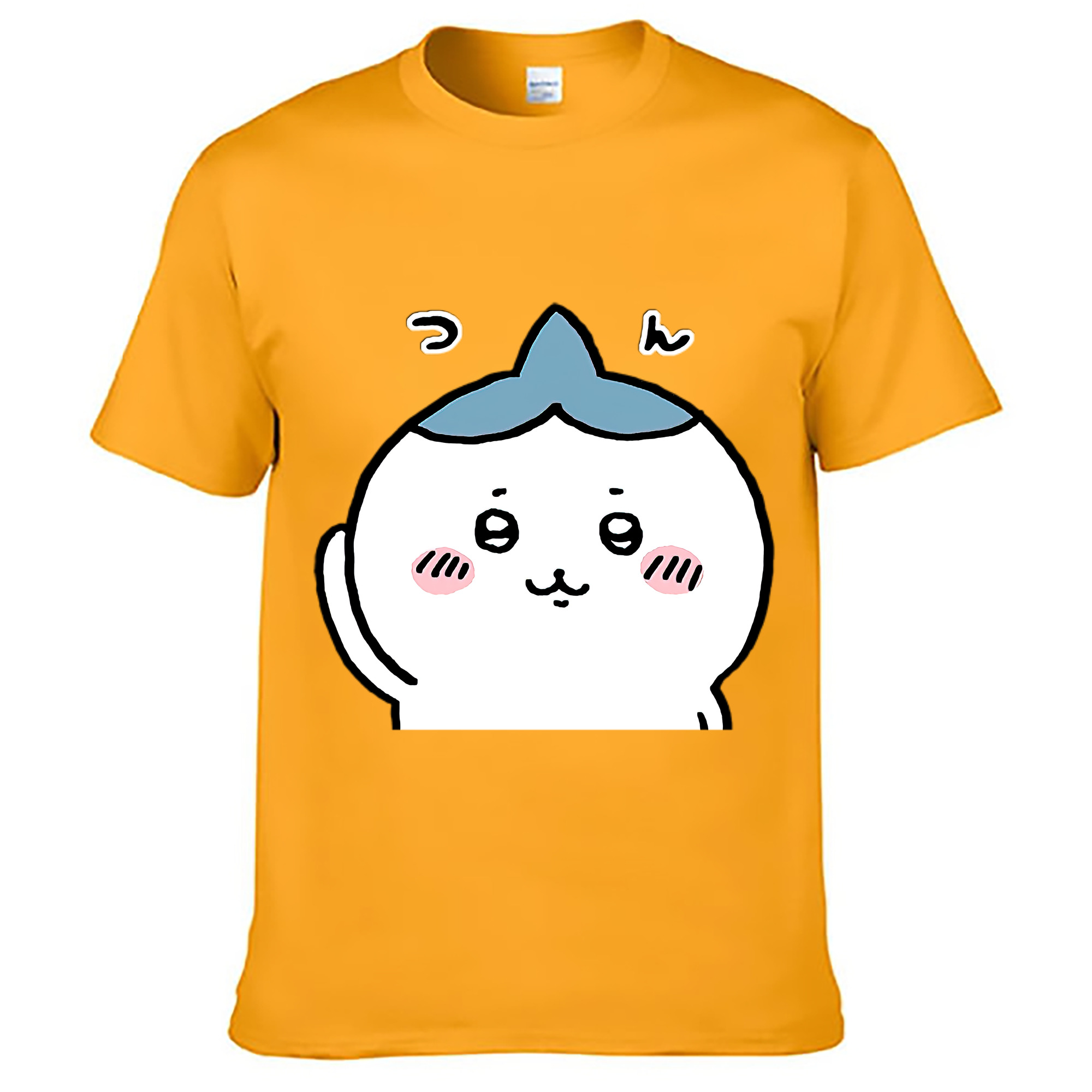 （画像用） ちいかわ ハチワレ Chii-kawa hachiware レディースカジュアルプリントTシャツ（綿100％）