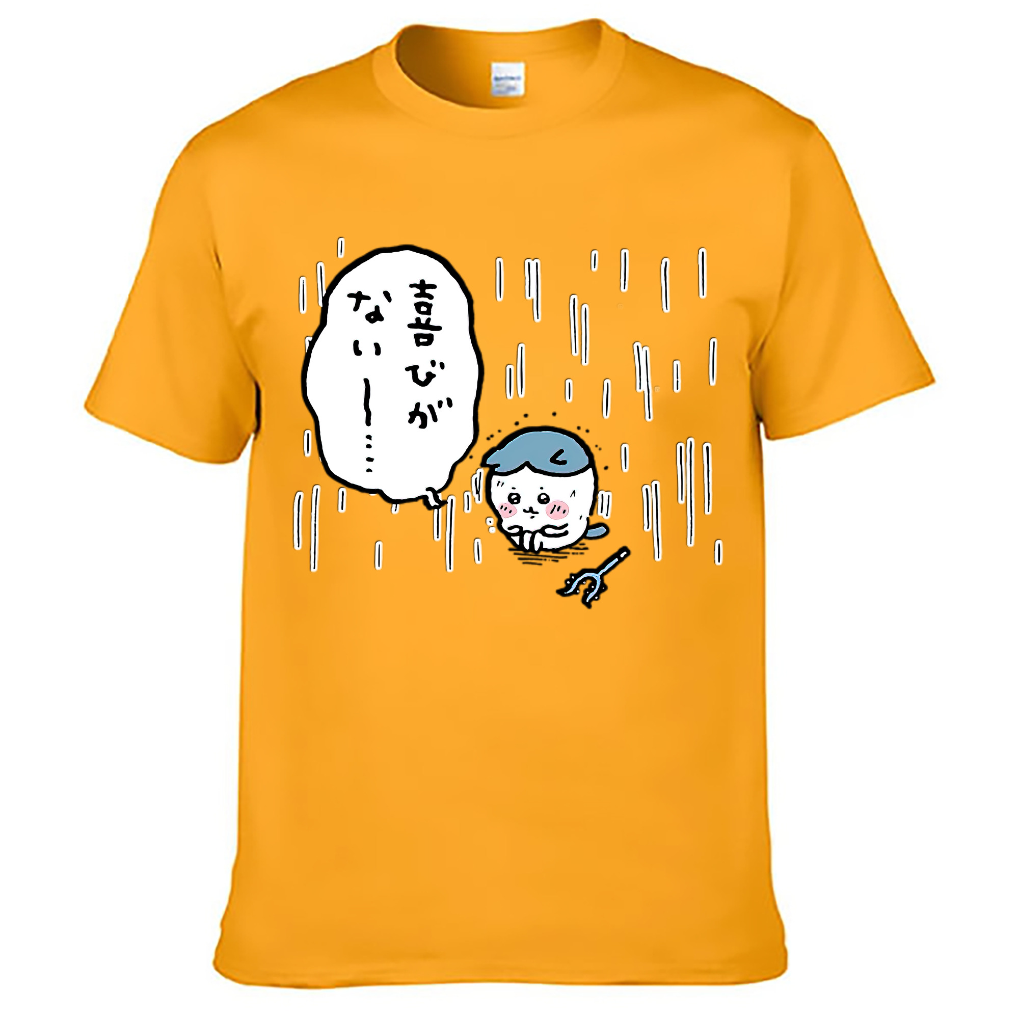 （画像用） ちいかわ ハチワレ Chii-kawa hachiware レディースカジュアルプリントTシャツ（綿100％）