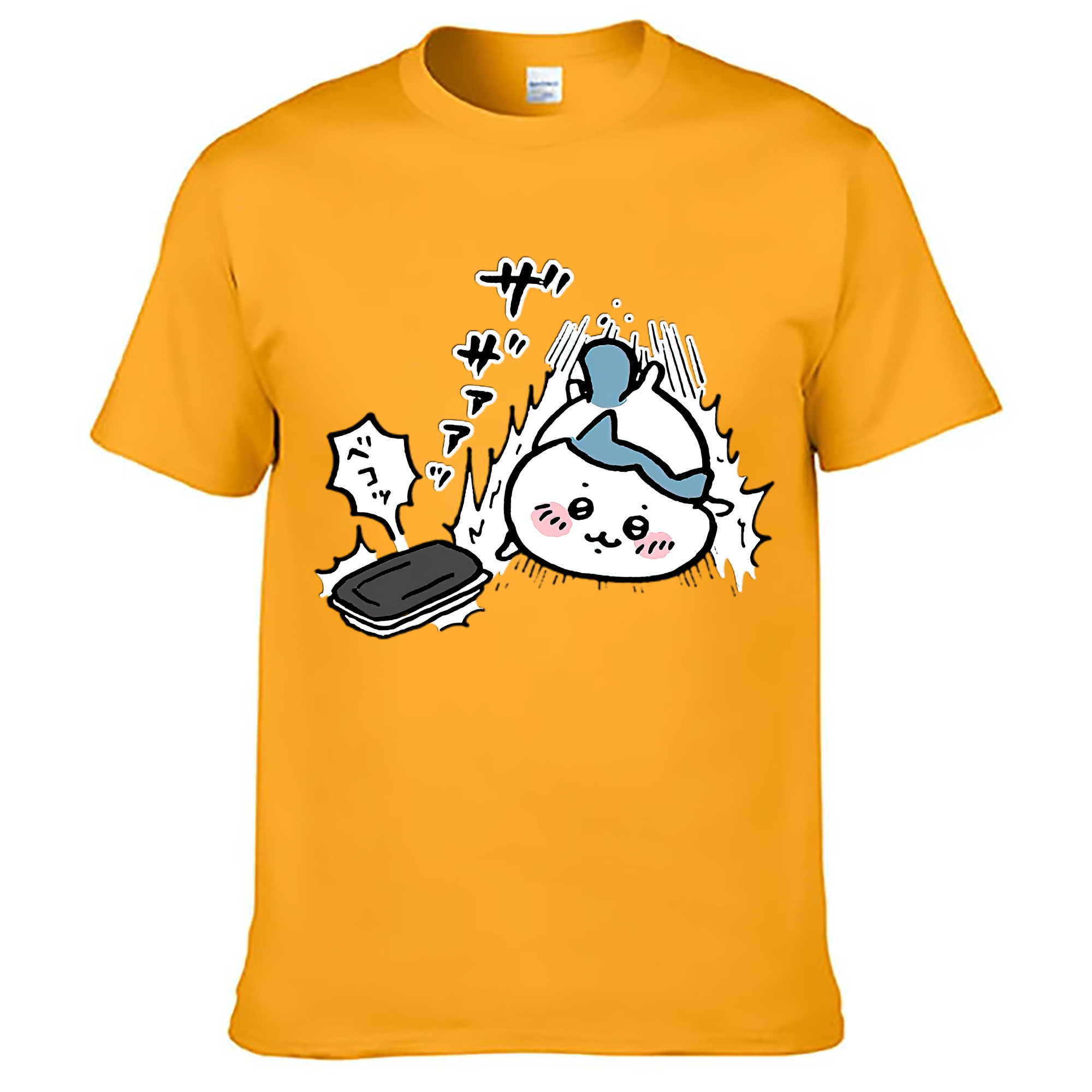 （画像用） ちいかわ ハチワレ Chii-kawa hachiware レディースカジュアルプリントTシャツ（綿100％）
