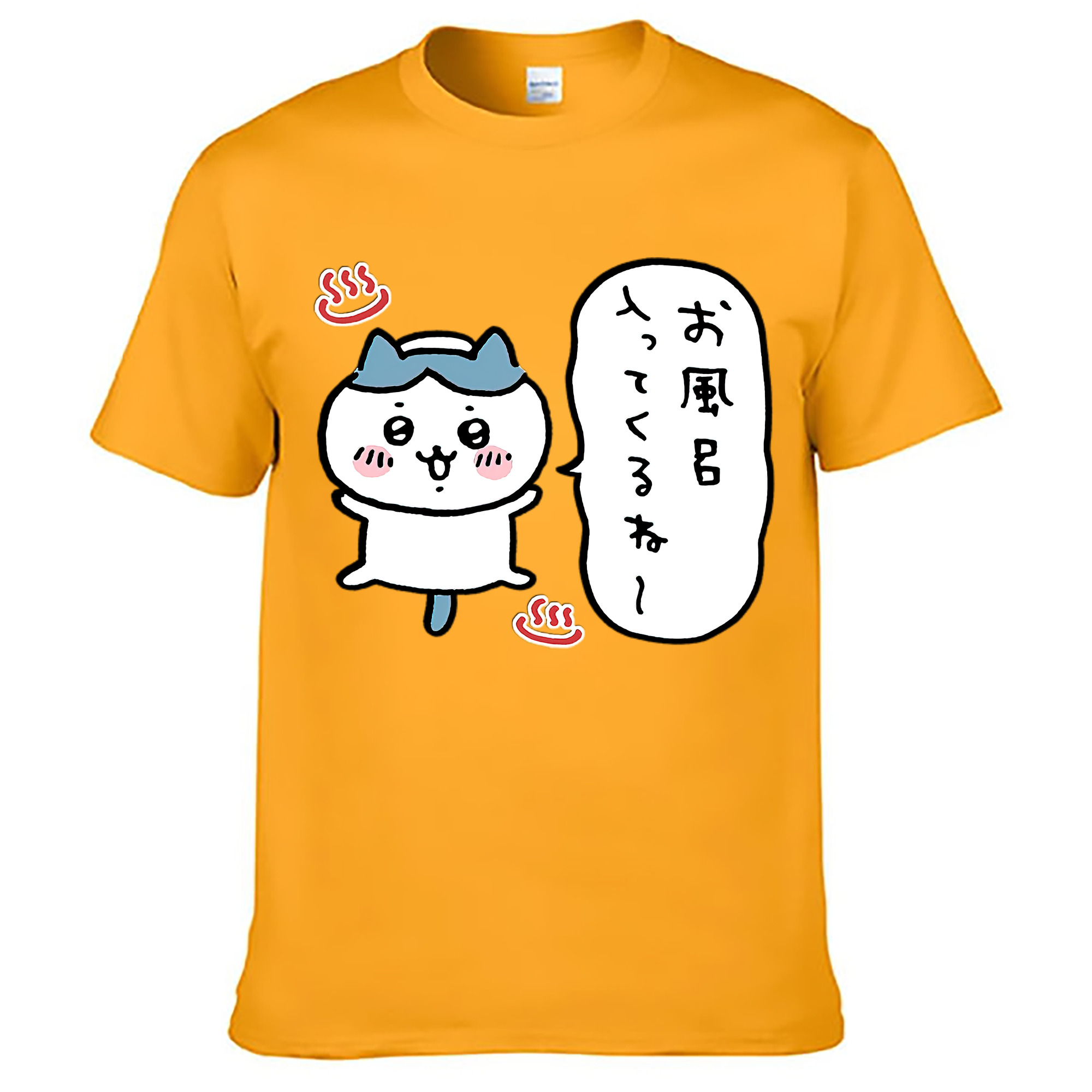 （画像用） ちいかわ ハチワレ Chii-kawa hachiware レディースカジュアルプリントTシャツ（綿100％）