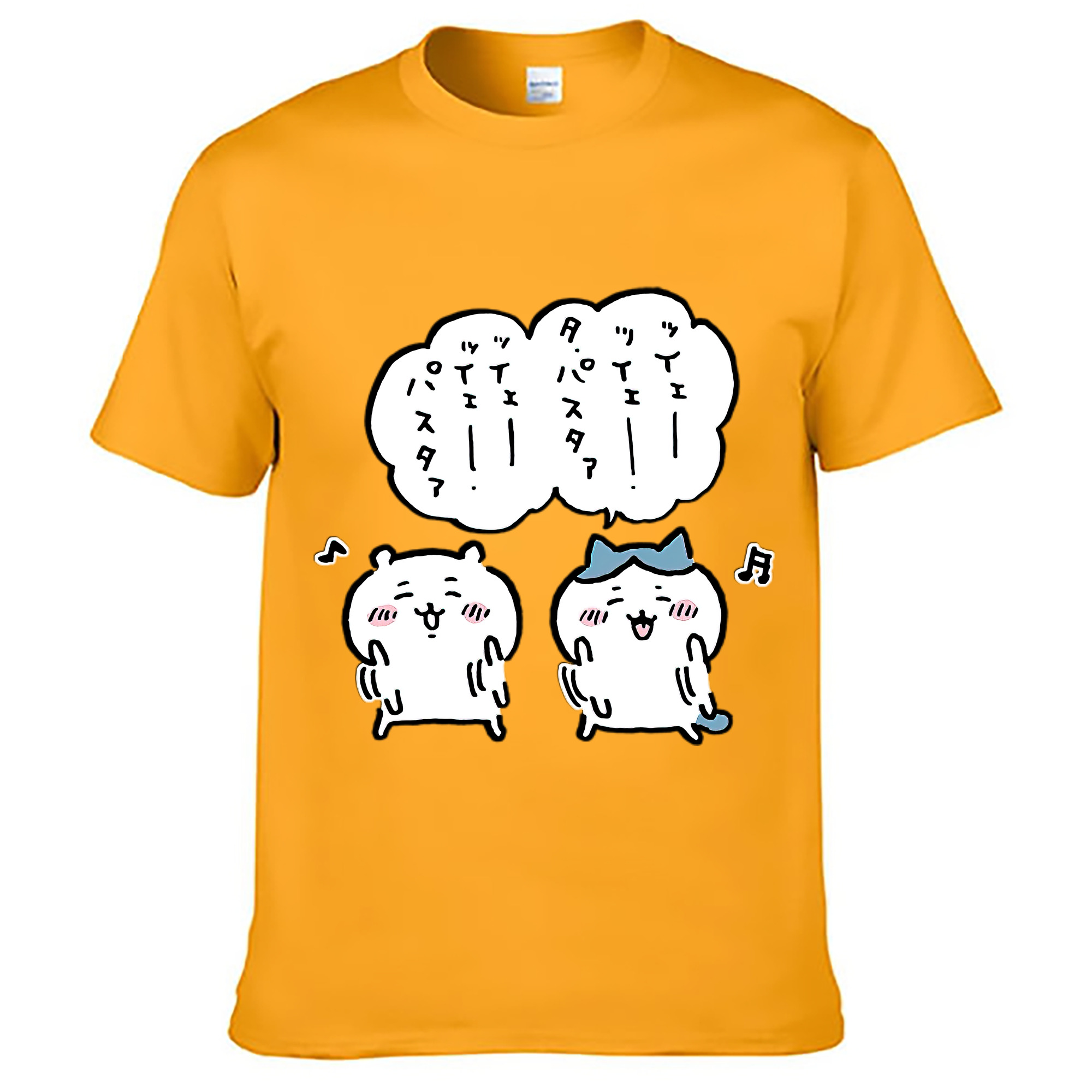 （画像用） ちいかわ ハチワレ Chii-kawa hachiware レディースカジュアルプリントTシャツ（綿100％）