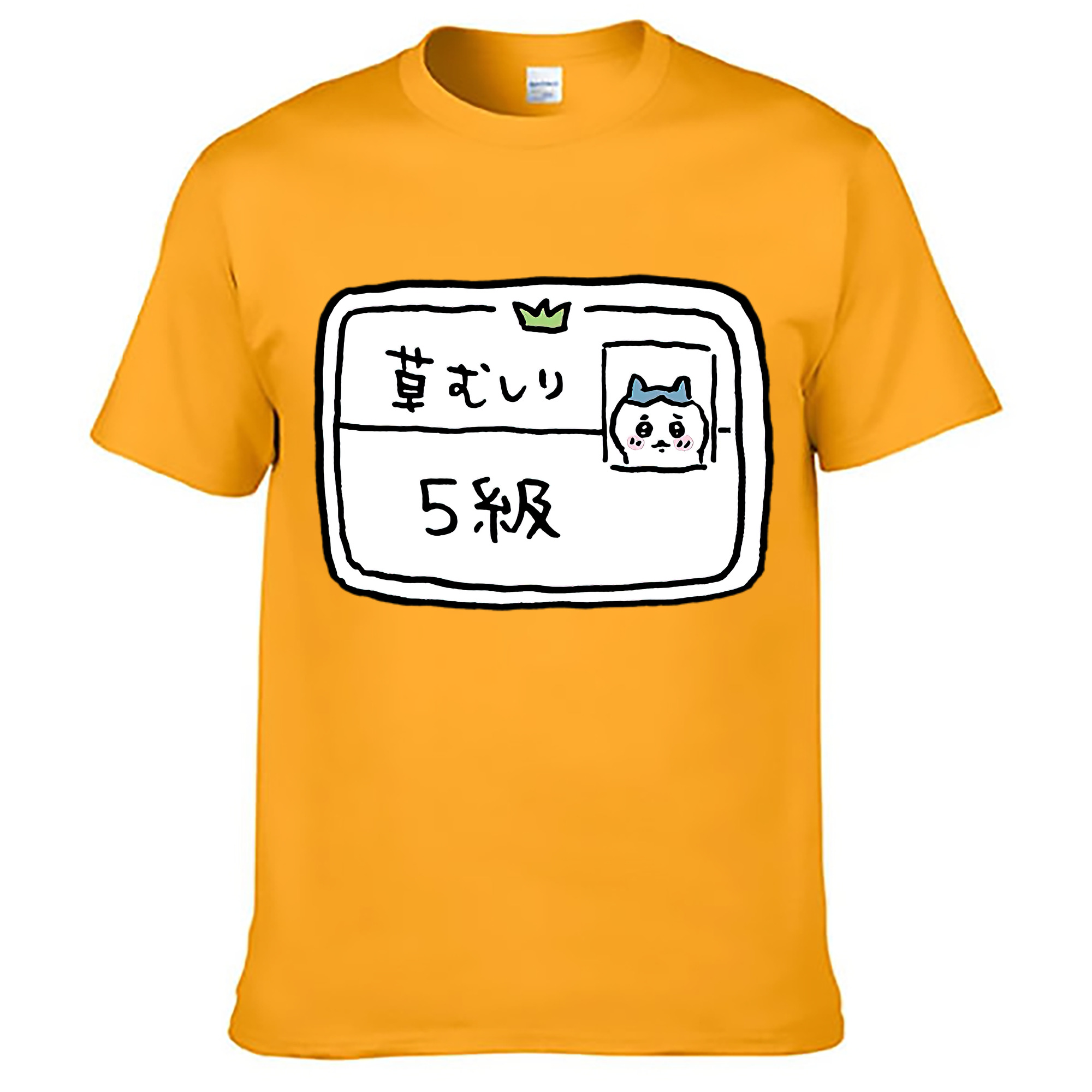 （画像用） ちいかわ ハチワレ Chii-kawa hachiware レディースカジュアルプリントTシャツ（綿100％）