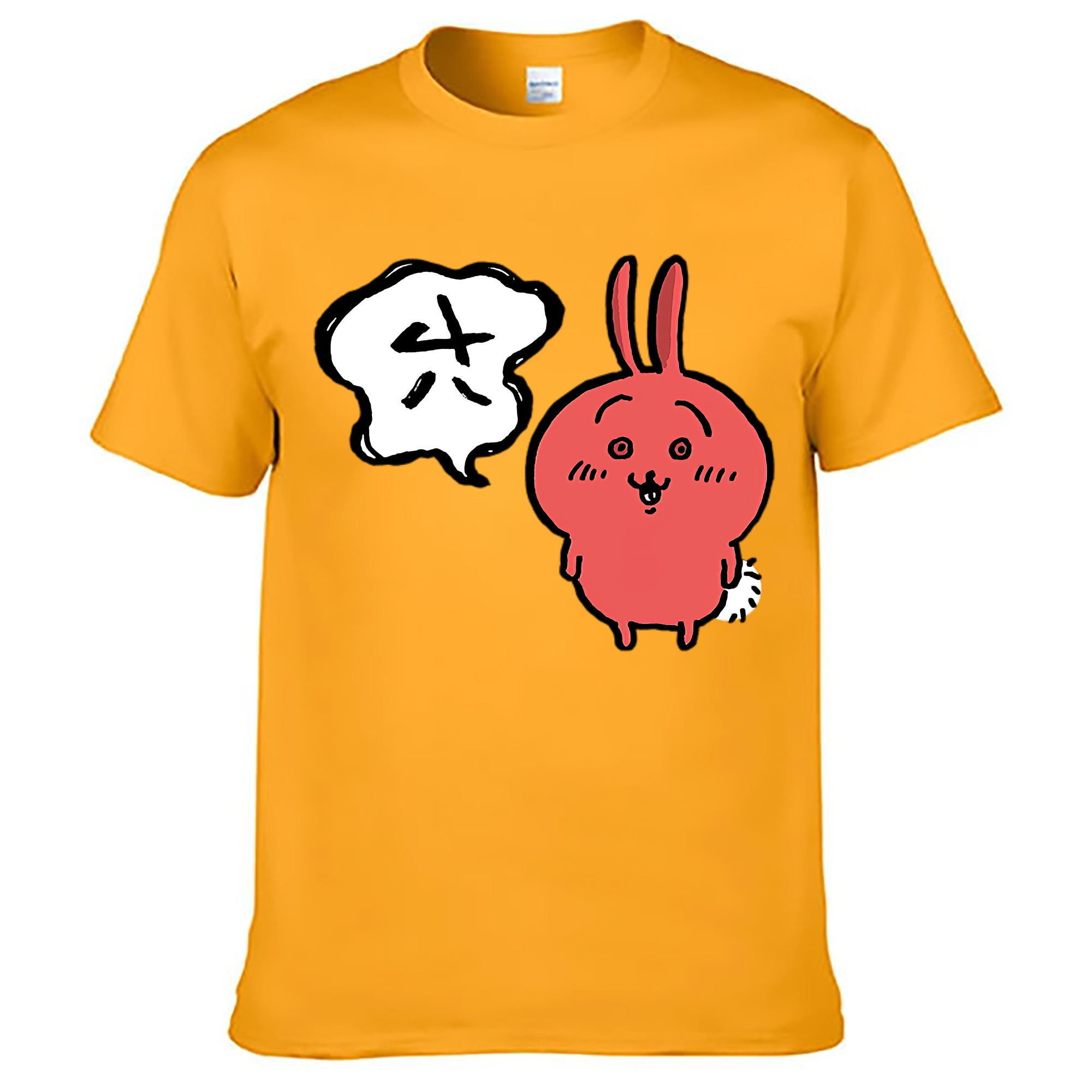 （画像用） ちいかわ ハチワレ Chii-kawa hachiware レディースカジュアルプリントTシャツ（綿100％）