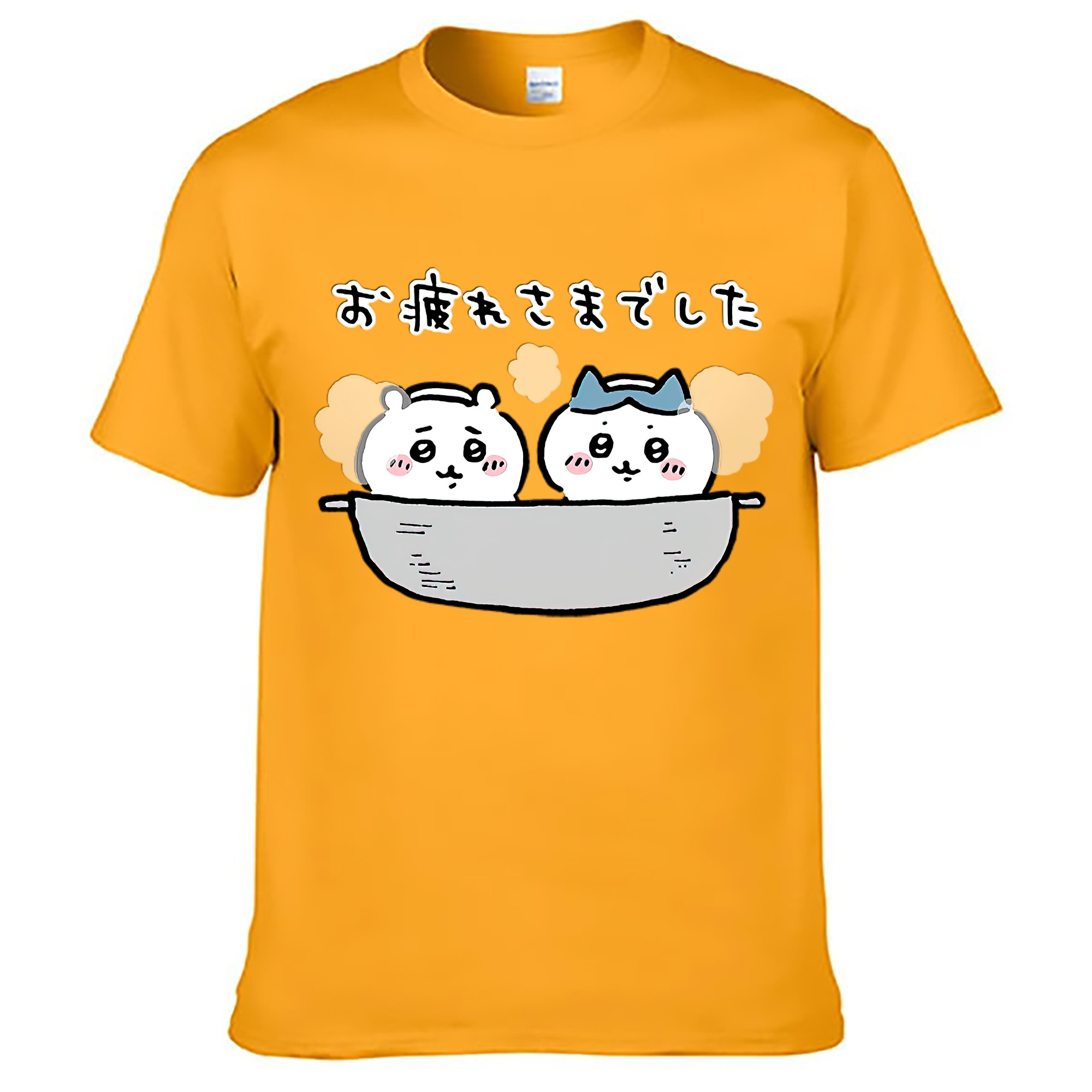 （画像用） ちいかわ ハチワレ Chii-kawa hachiware レディースカジュアルプリントTシャツ（綿100％）