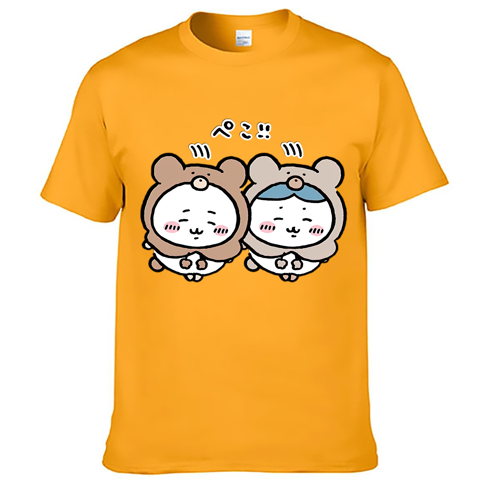 （画像用） ちいかわ ハチワレ Chii-kawa hachiware レディースカジュアルプリントTシャツ（綿100％）
