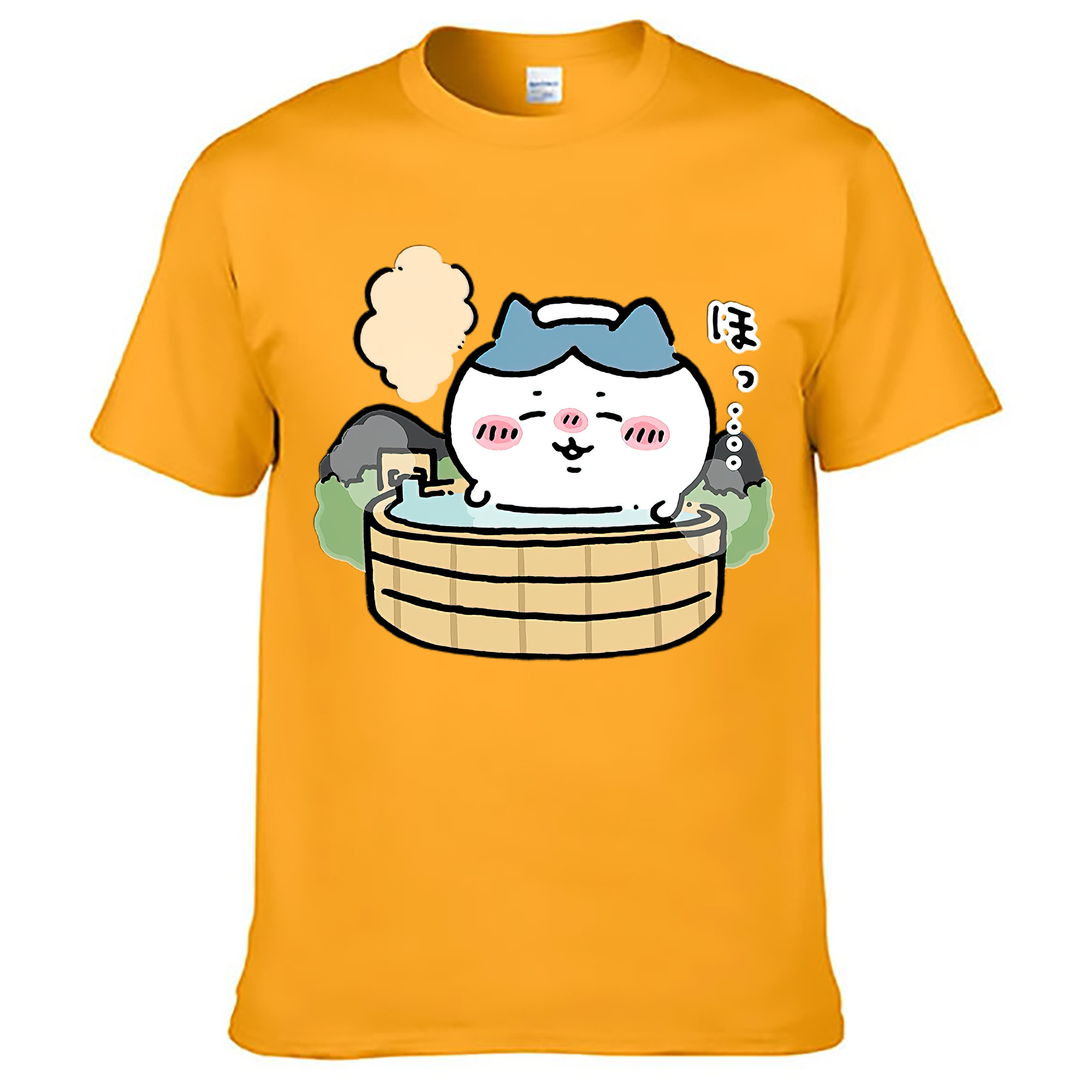 （画像用） ちいかわ ハチワレ Chii-kawa hachiware レディースカジュアルプリントTシャツ（綿100％）