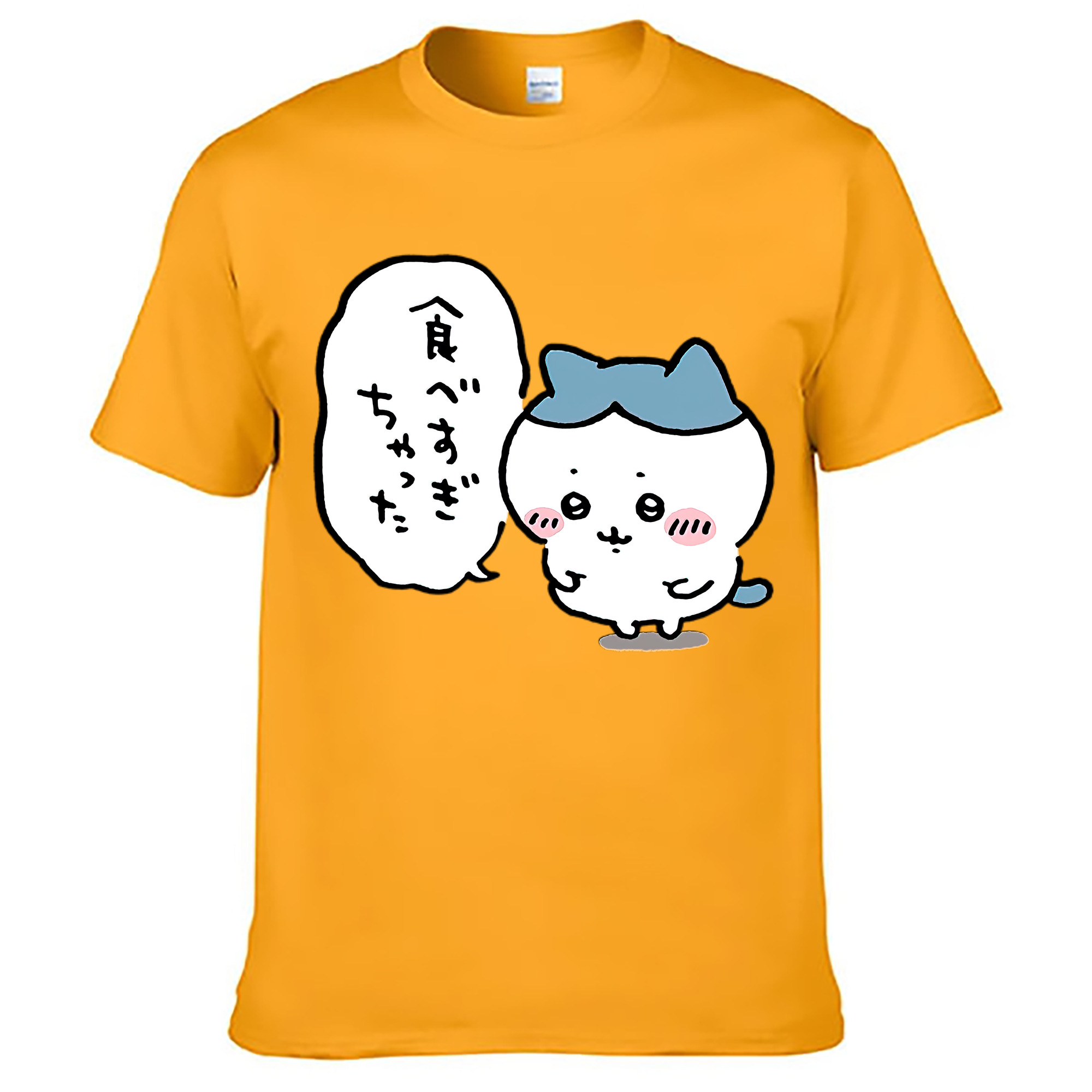 （画像用） ちいかわ ハチワレ Chii-kawa hachiware レディースカジュアルプリントTシャツ（綿100％）