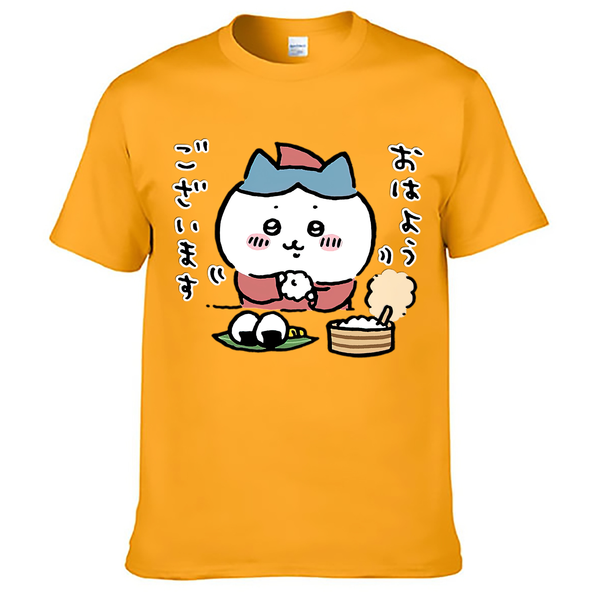 （画像用） ちいかわ ハチワレ Chii-kawa hachiware レディースカジュアルプリントTシャツ（綿100％）