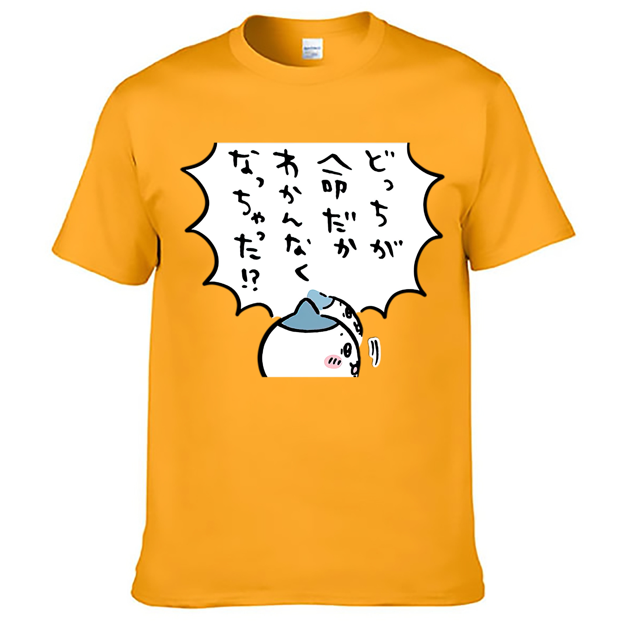 （画像用） ちいかわ ハチワレ Chii-kawa hachiware レディースカジュアルプリントTシャツ（綿100％）