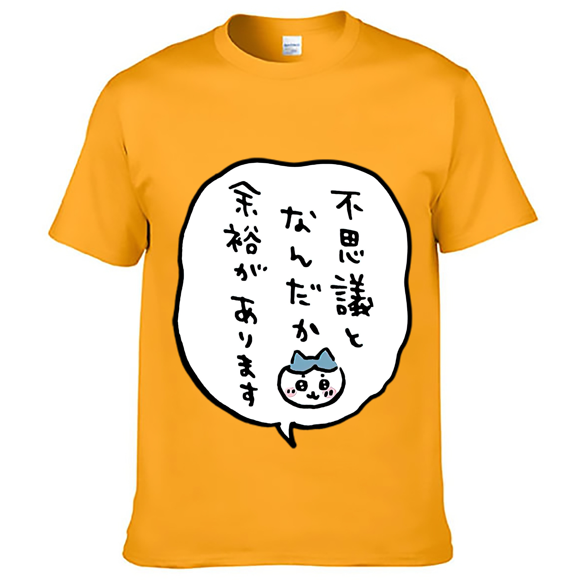 （画像用） ちいかわ ハチワレ Chii-kawa hachiware レディースカジュアルプリントTシャツ（綿100％）