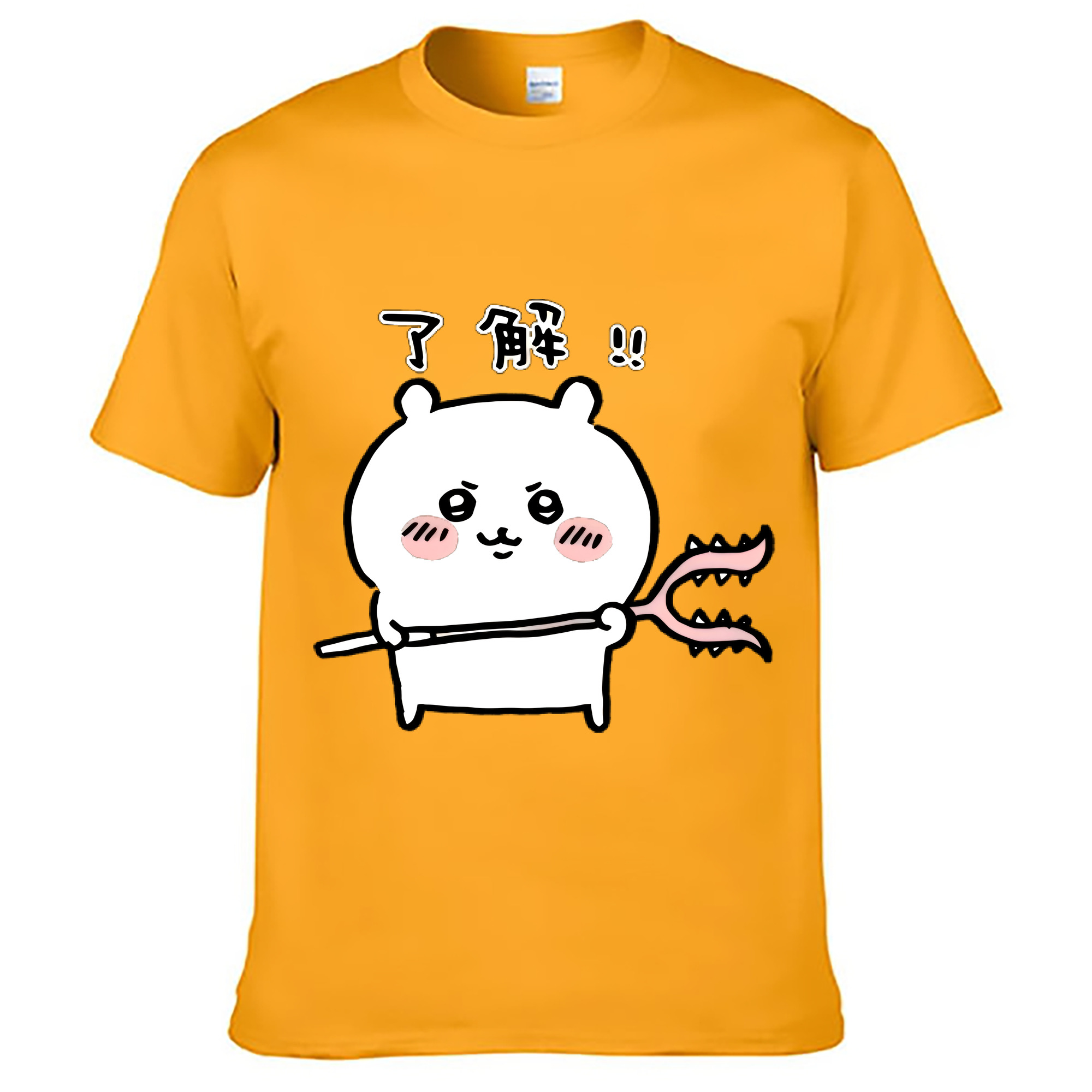 （画像用） ちいかわ ちいかわ Chii-kawa chiikawa レディースカジュアルプリントTシャツ（綿100％）