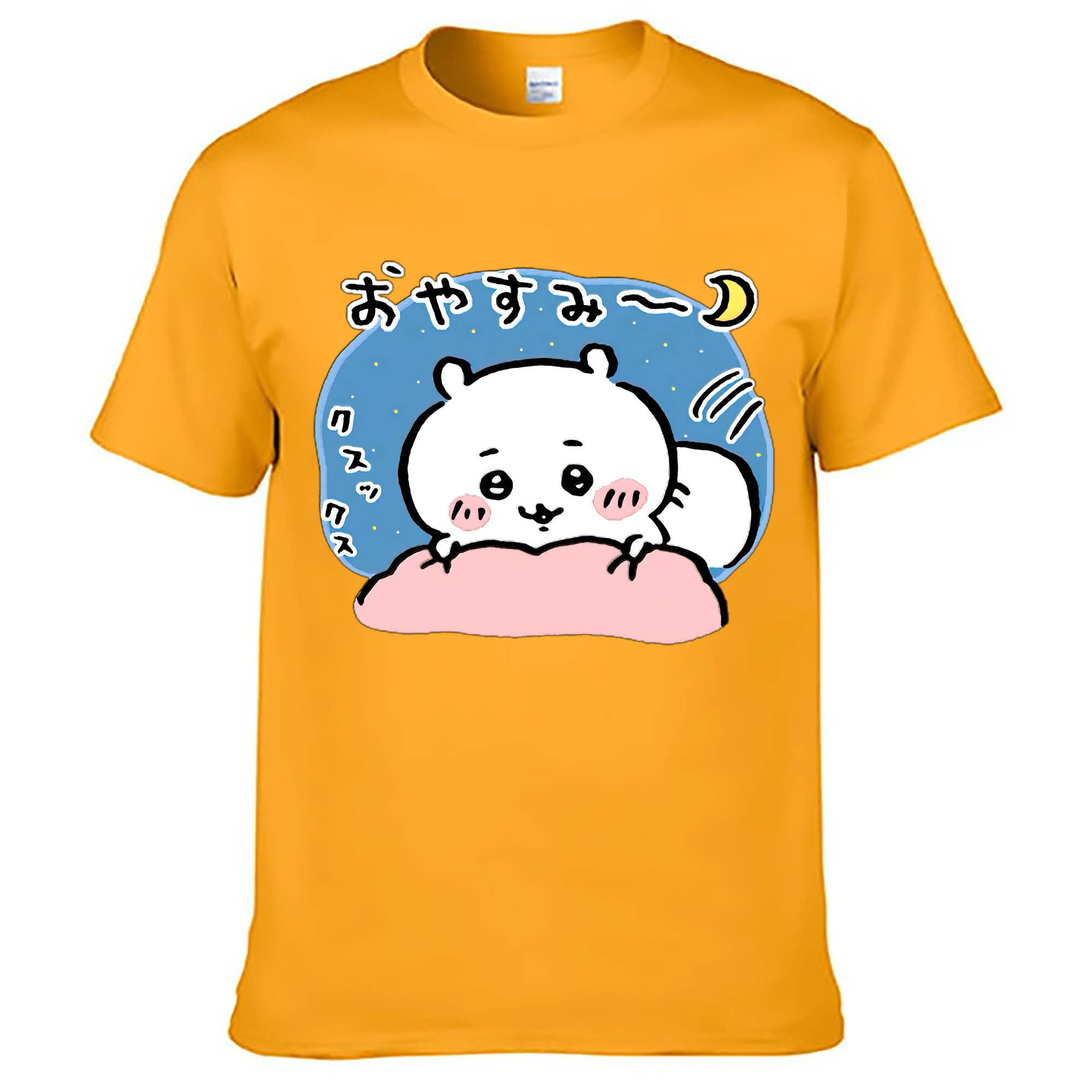 （画像用） ちいかわ ちいかわ Chii-kawa chiikawa レディースカジュアルプリントTシャツ（綿100％）