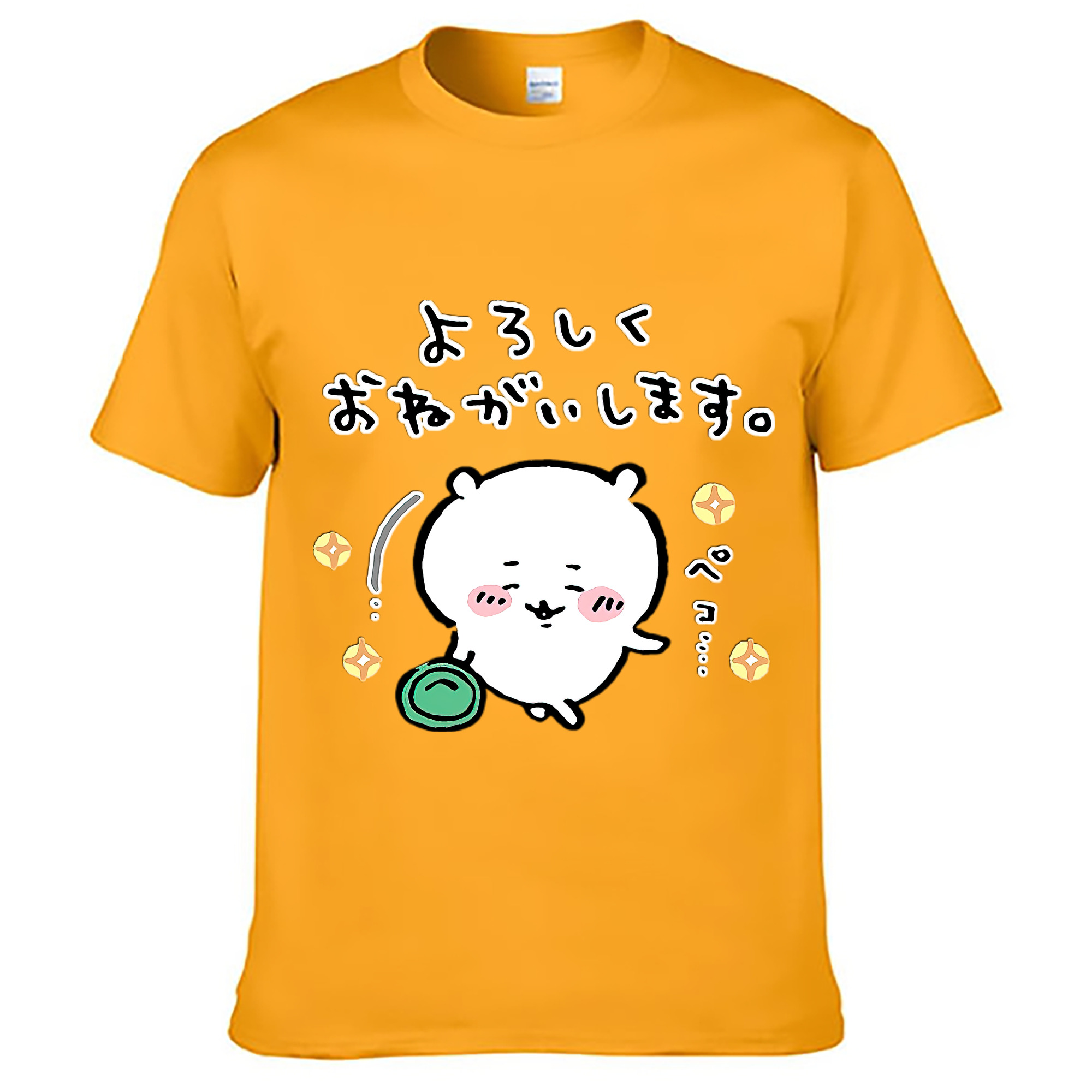（画像用） ちいかわ ちいかわ Chii-kawa chiikawa レディースカジュアルプリントTシャツ（綿100％）