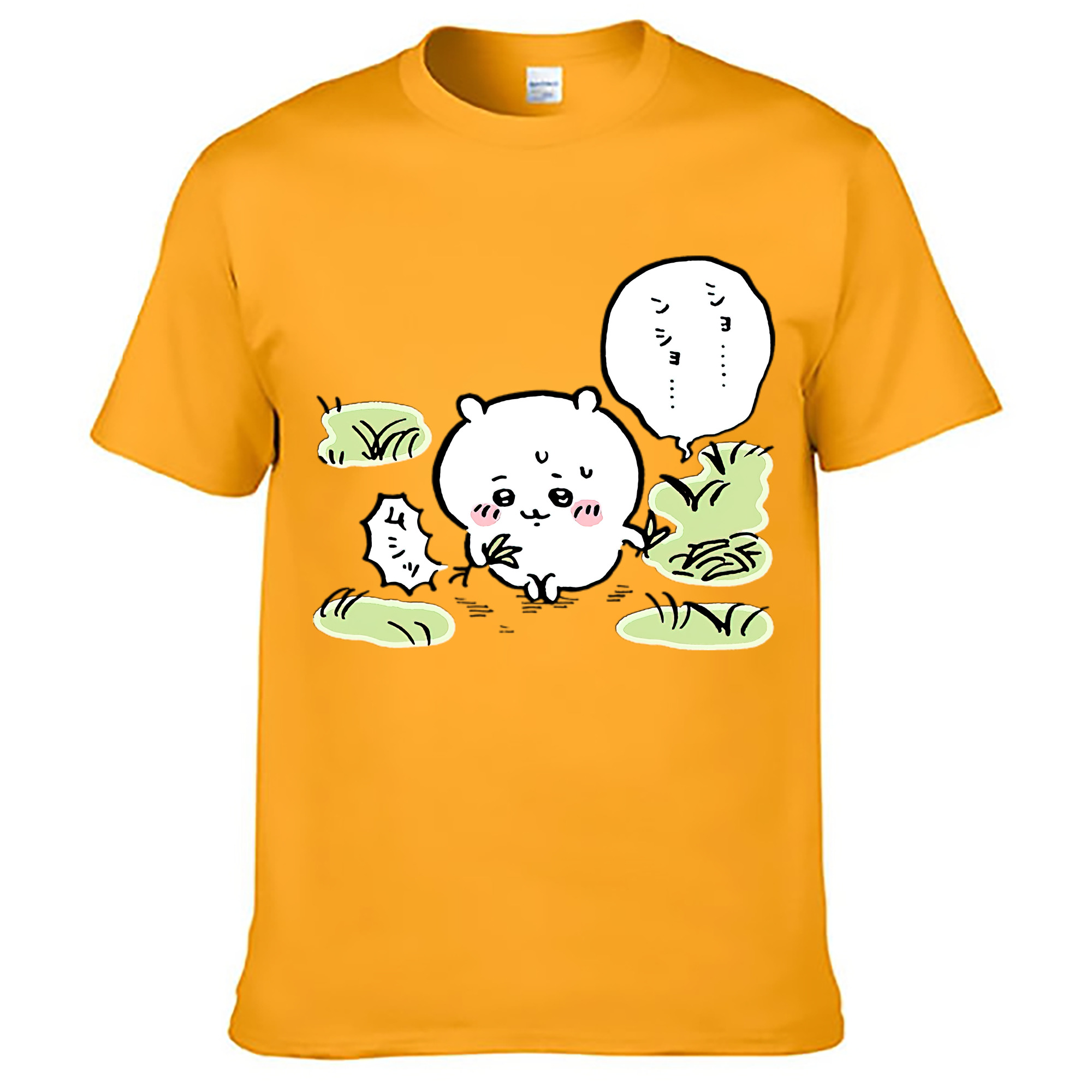 （画像用） ちいかわ ちいかわ Chii-kawa chiikawa レディースカジュアルプリントTシャツ（綿100％）