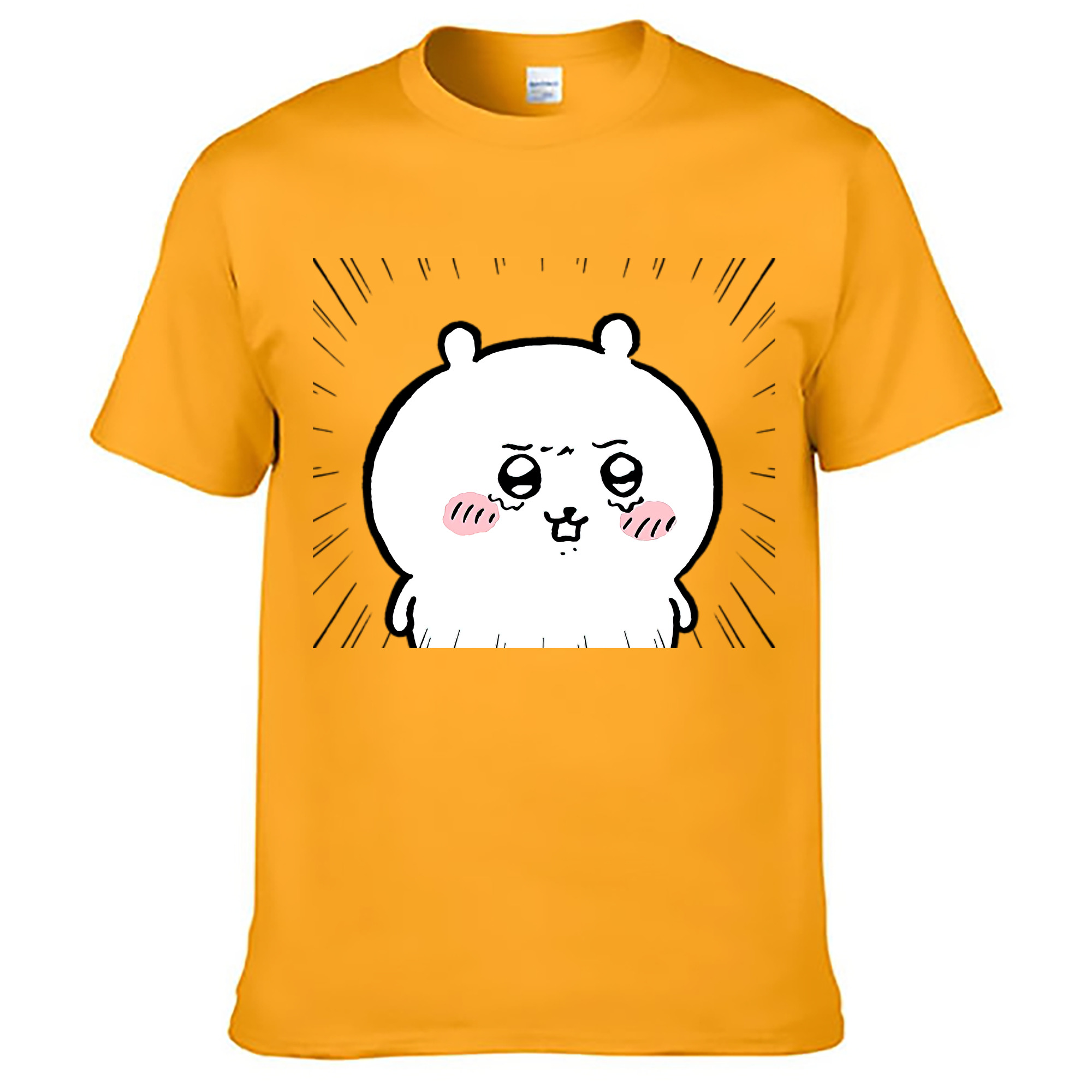 （画像用） ちいかわ ちいかわ Chii-kawa chiikawa レディースカジュアルプリントTシャツ（綿100％）