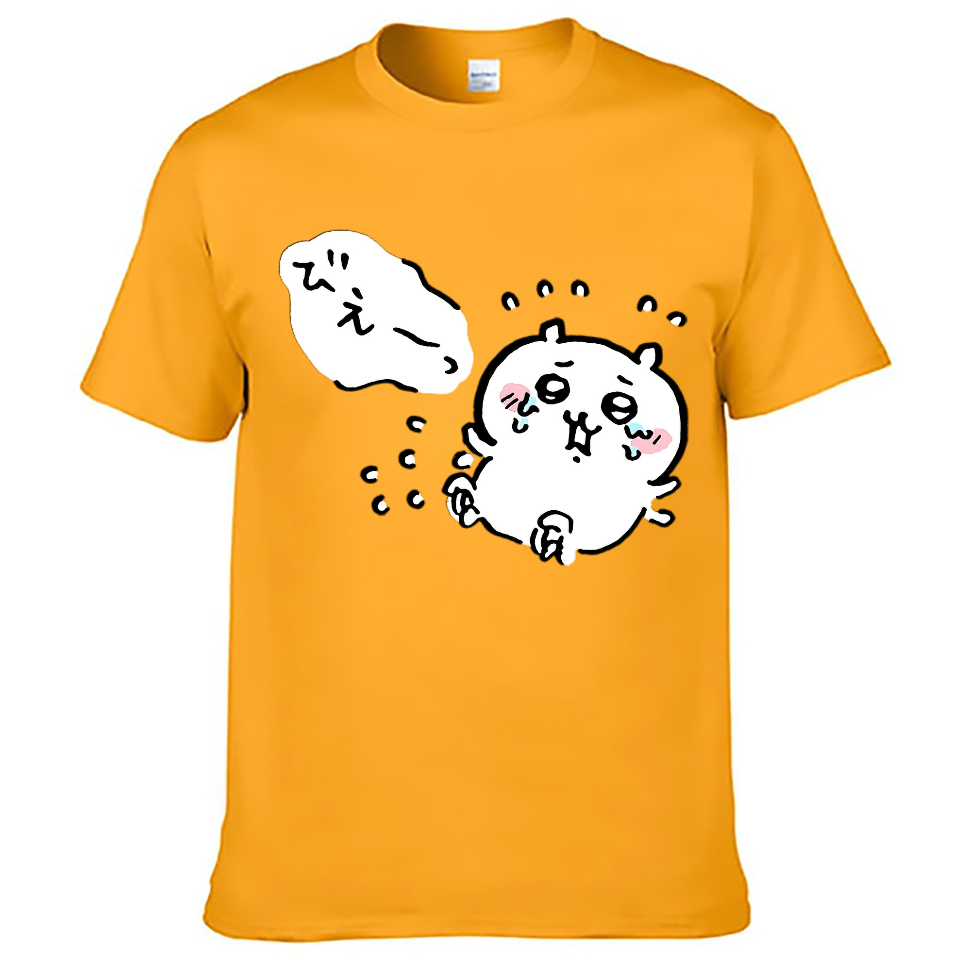 （画像用） ちいかわ ちいかわ Chii-kawa chiikawa レディースカジュアルプリントTシャツ（綿100％）