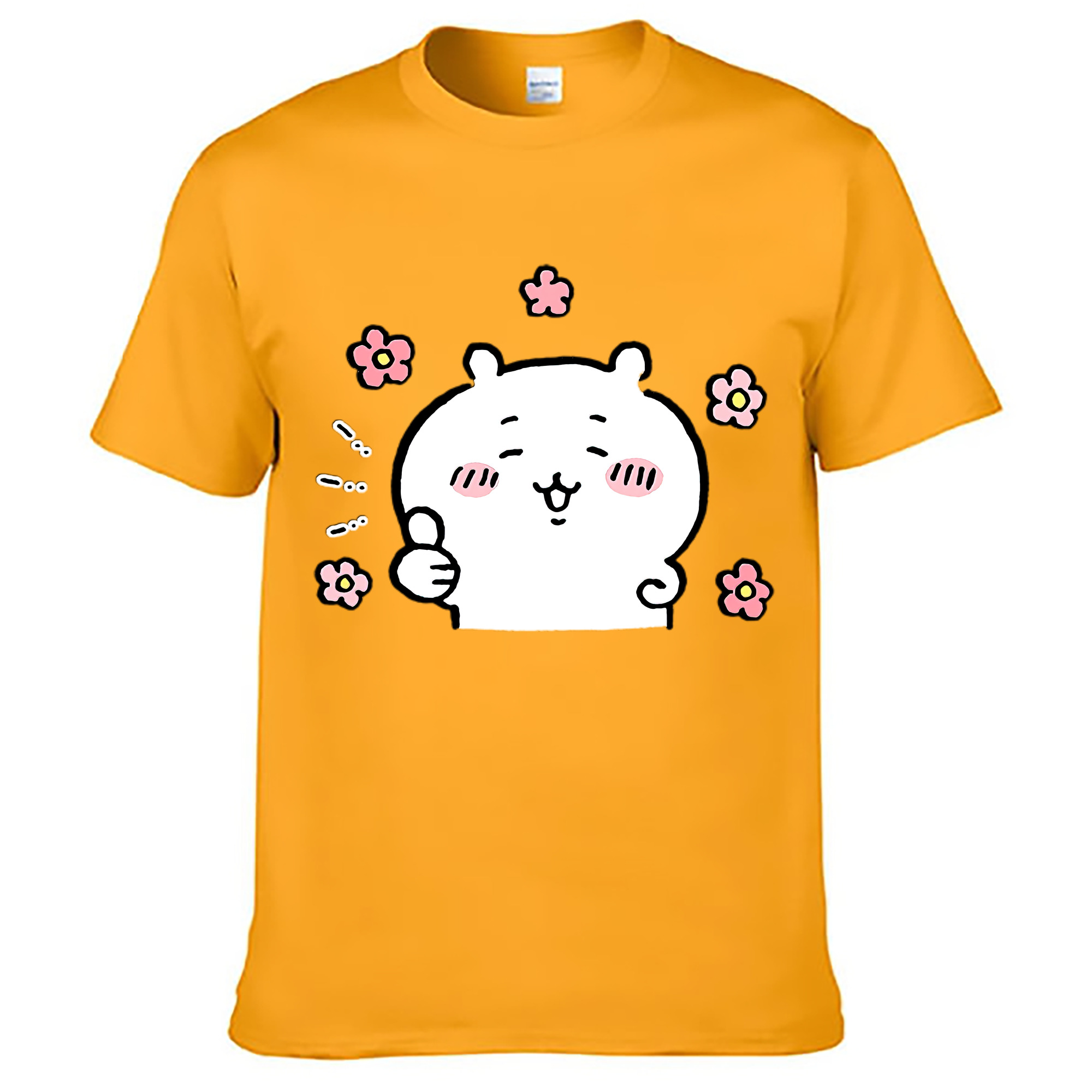 （画像用） ちいかわ ちいかわ Chii-kawa chiikawa レディースカジュアルプリントTシャツ（綿100％）