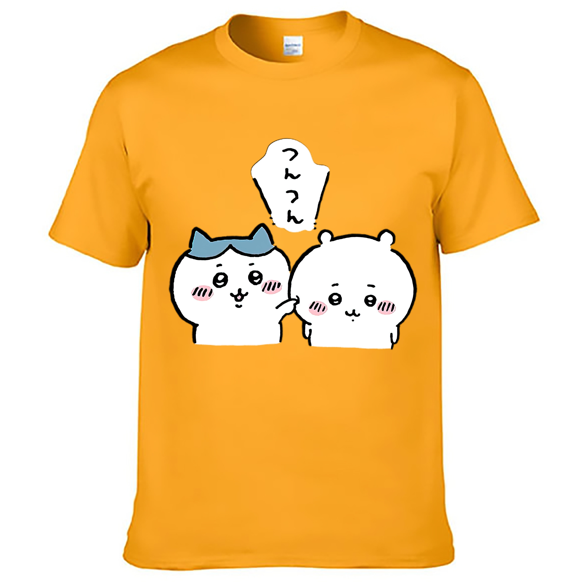 （画像用） ちいかわ ちいかわ Chii-kawa chiikawa レディースカジュアルプリントTシャツ（綿100％）