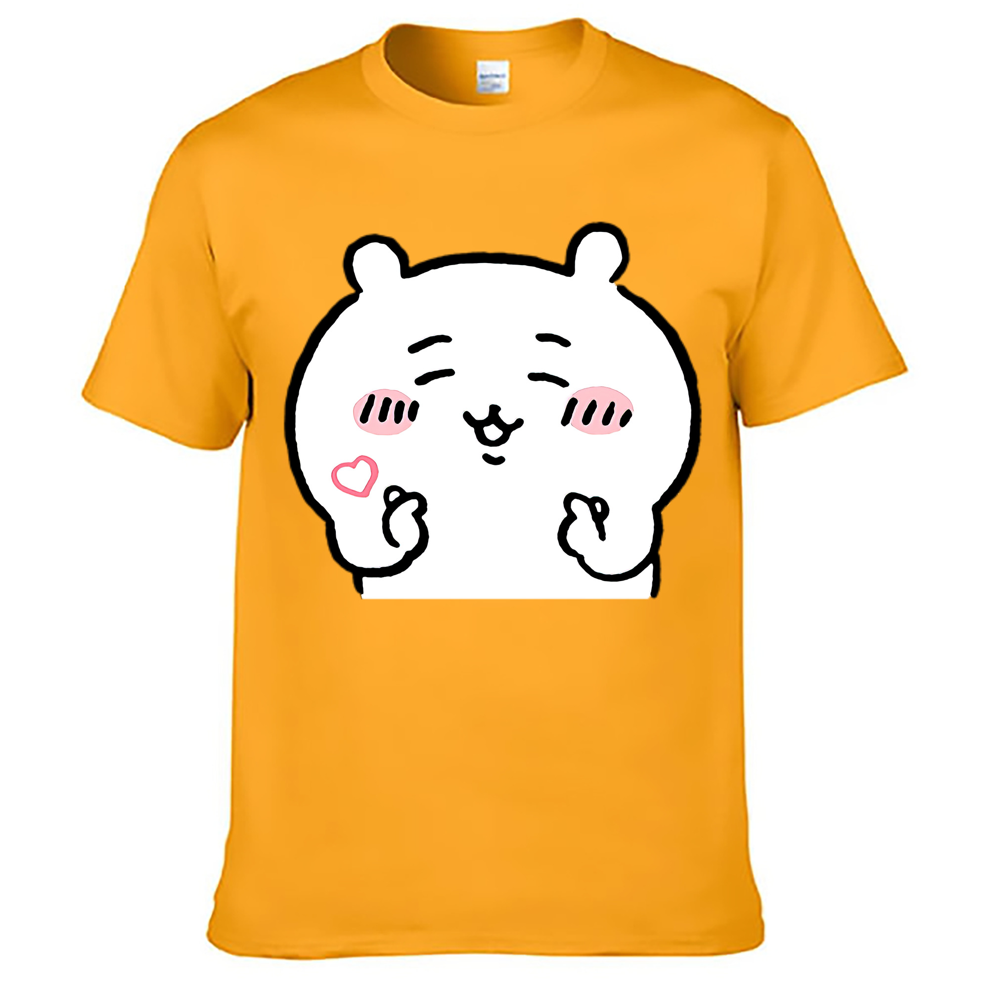 （画像用） ちいかわ ちいかわ Chii-kawa chiikawa レディースカジュアルプリントTシャツ（綿100％）
