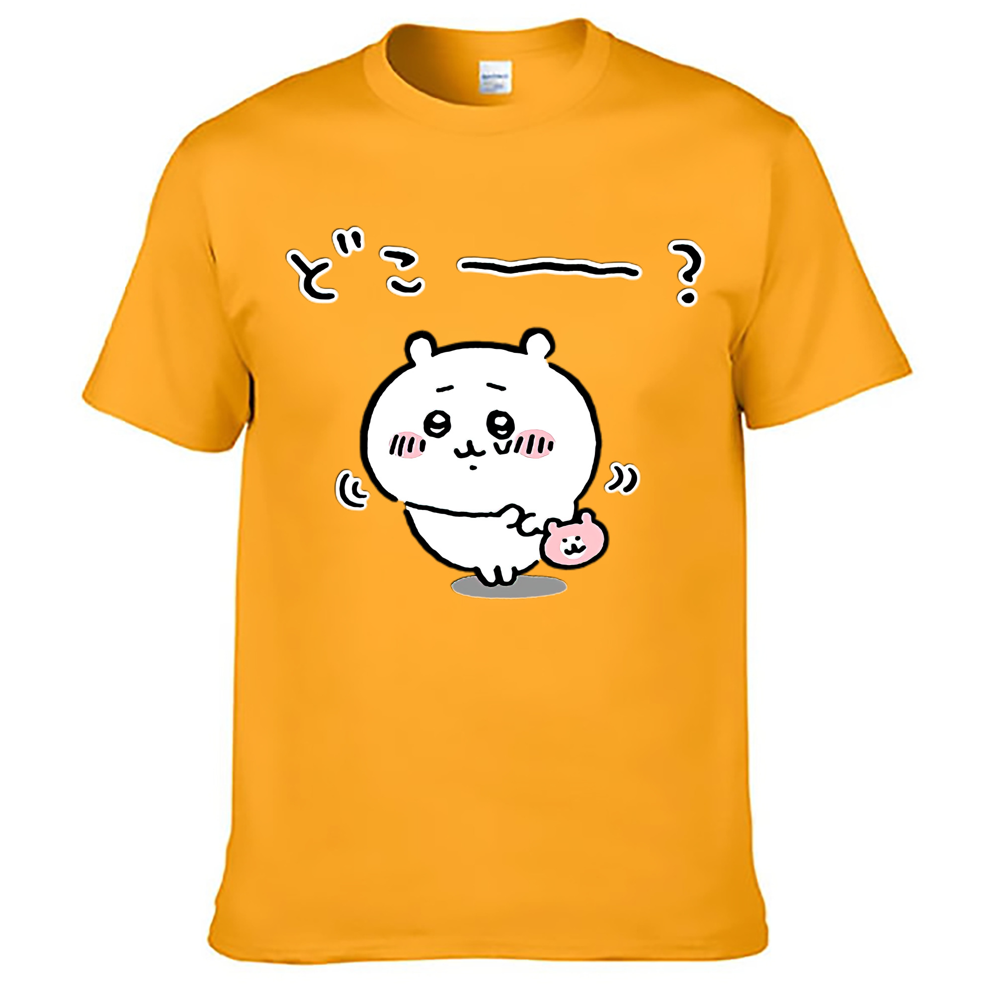 （画像用） ちいかわ ちいかわ Chii-kawa chiikawa レディースカジュアルプリントTシャツ（綿100％）