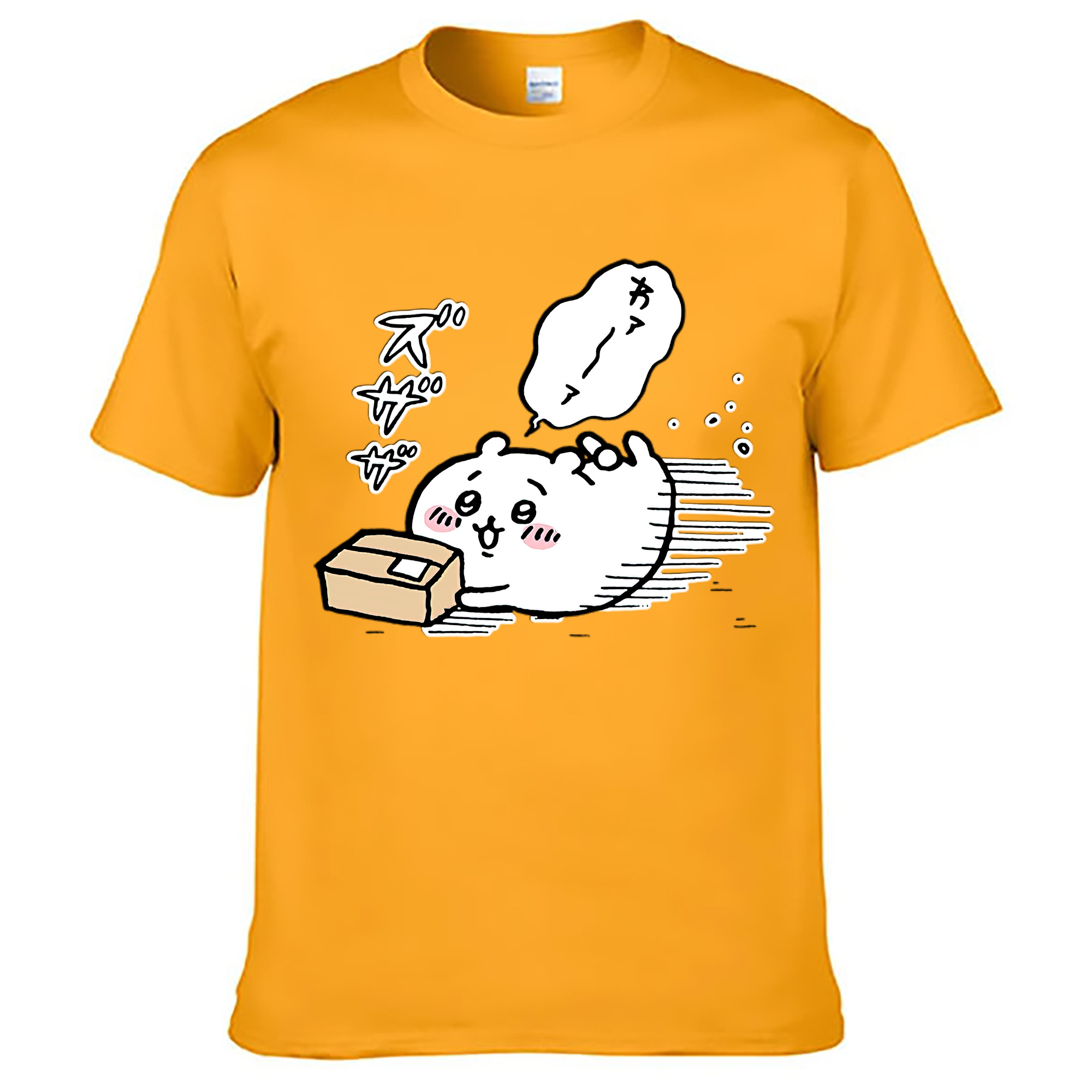 （画像用） ちいかわ ちいかわ Chii-kawa chiikawa レディースカジュアルプリントTシャツ（綿100％）
